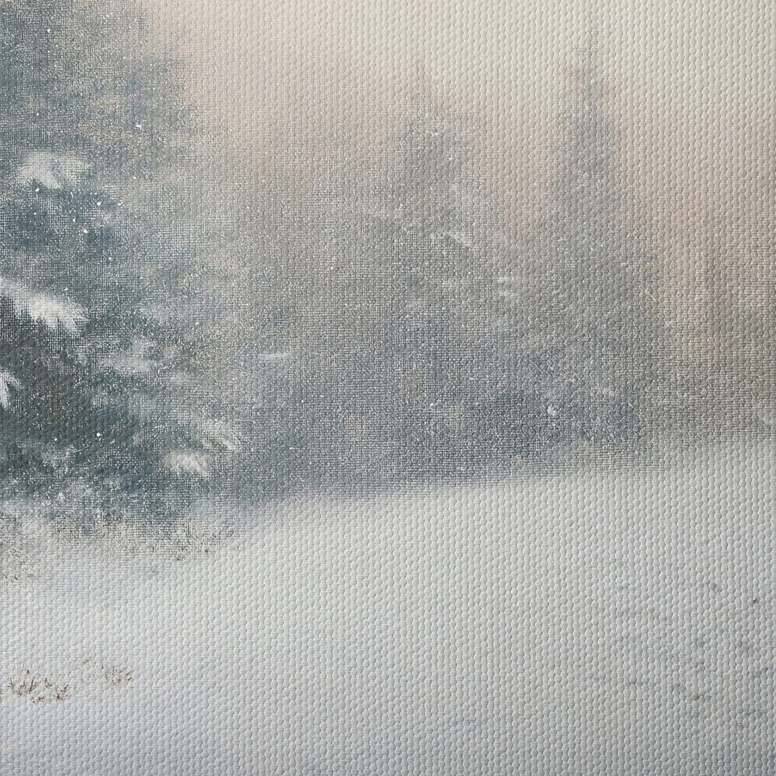 Serene Winter Wildlife Art Featuring Rabbit - Image 4