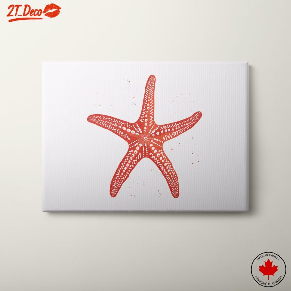 Abstract Starfish Artwork for Coastal Decor
