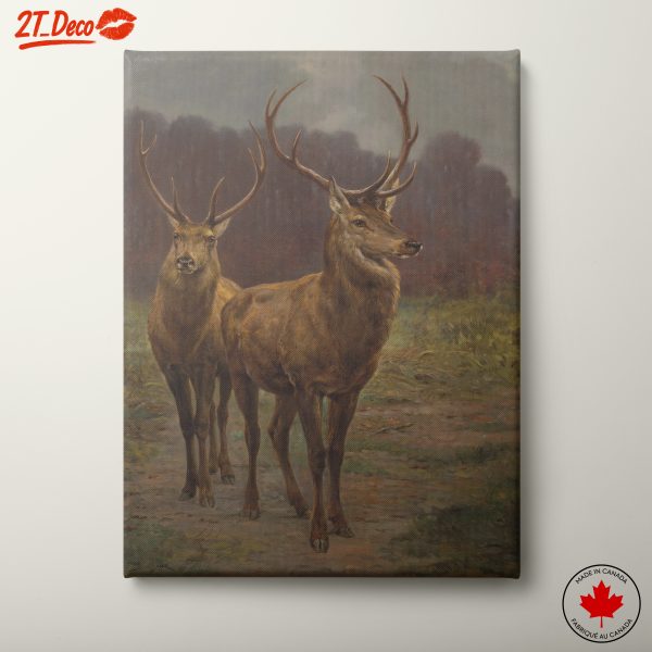 Stunning Deer Animals in a Serene Landscape