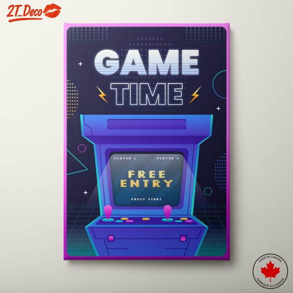Arcade Game Art Featuring Retro Game Design