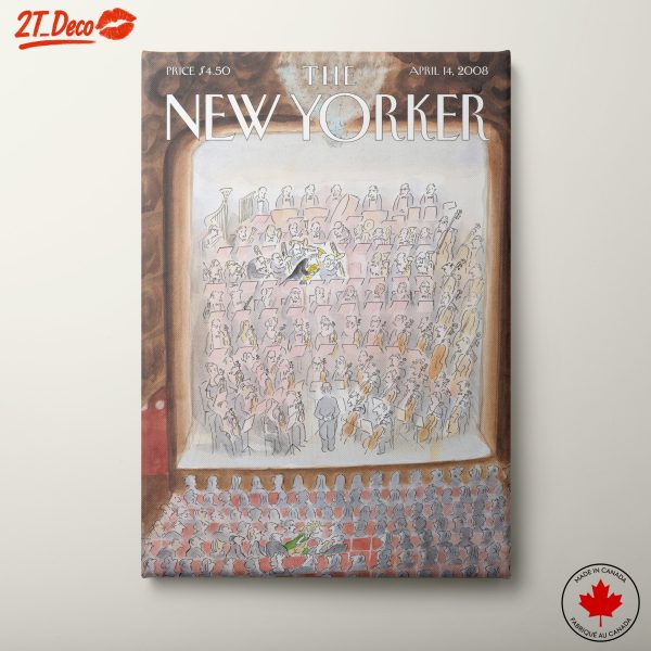 New Yorker Cover Art Featuring Orchestra Scene