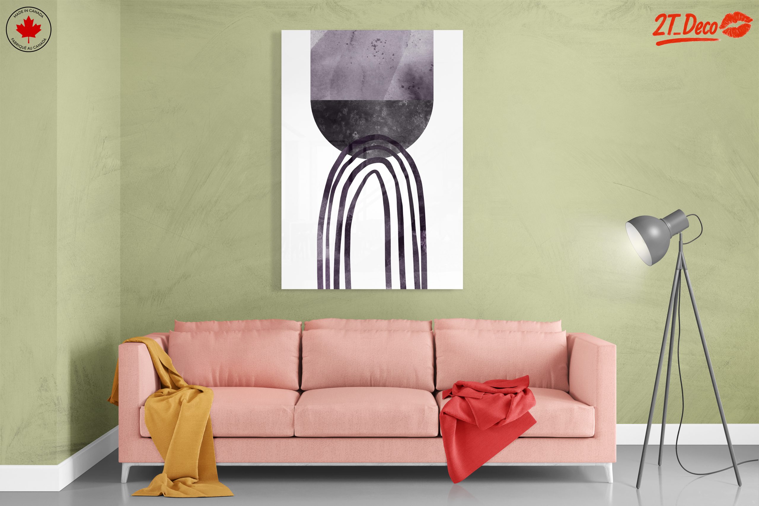 Geometric Abstract Art in Soft Tones - Image 7