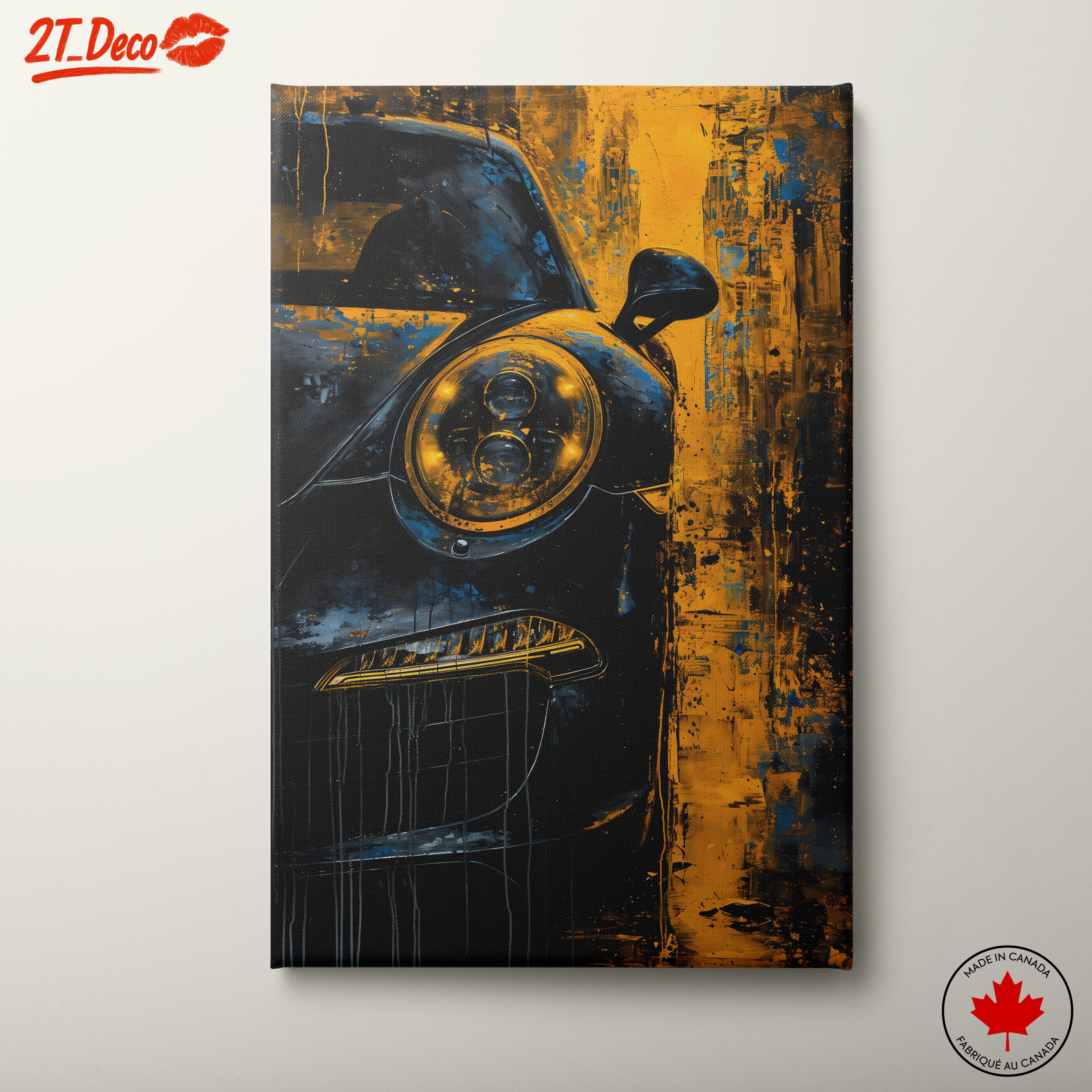 Stylized Classic Car Art