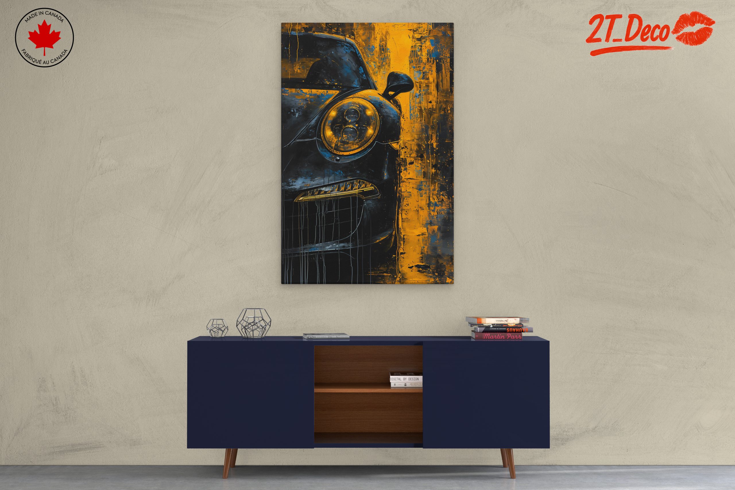 Stylized Classic Car Art - Image 3