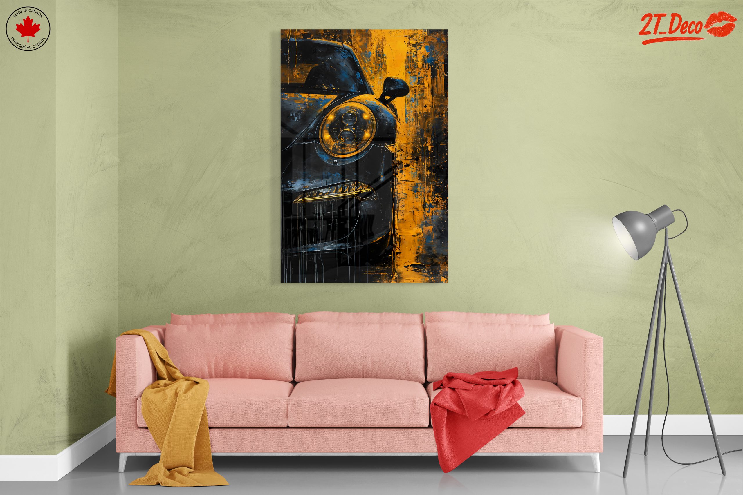 Stylized Classic Car Art - Image 7