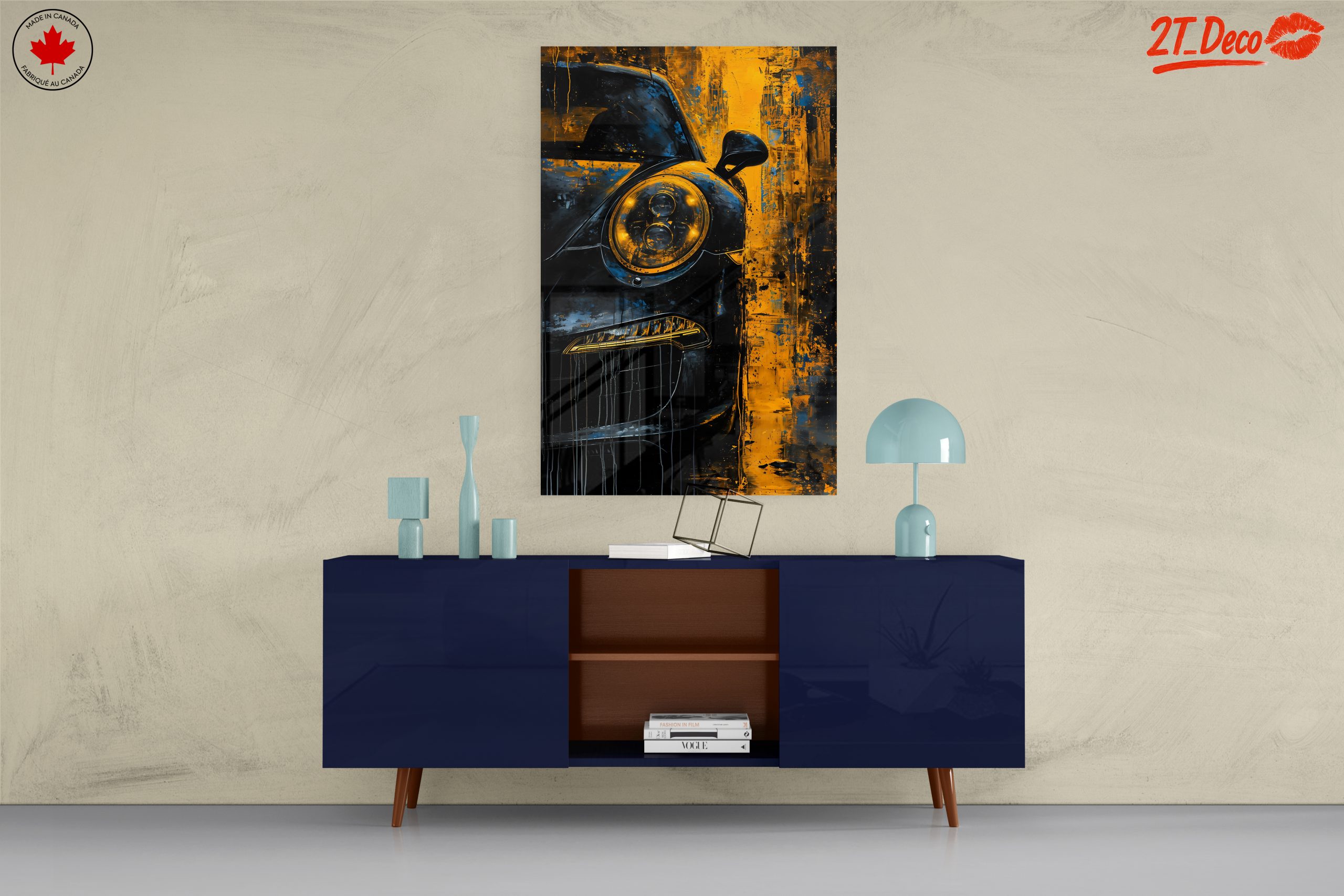 Stylized Classic Car Art - Image 8