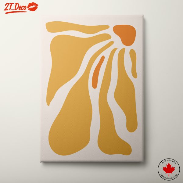 Warm Abstract Organic Shapes Art