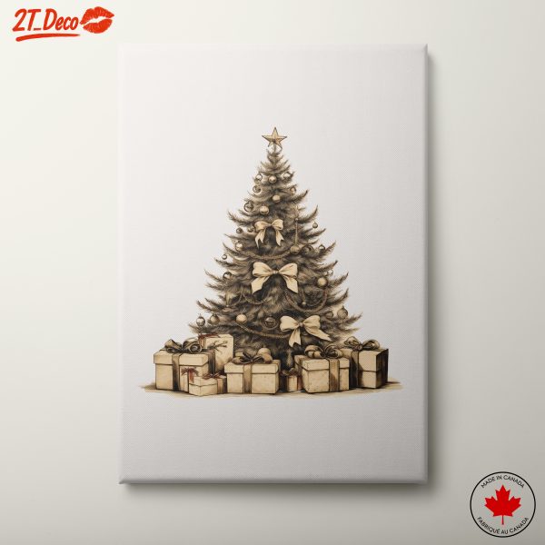 Elegant Christmas Tree with Gifts