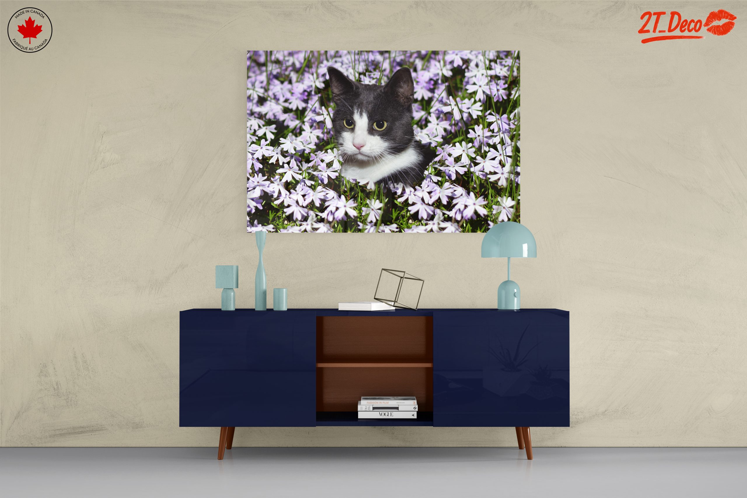 Cat Portrait Surrounded by Flowers - Image 8