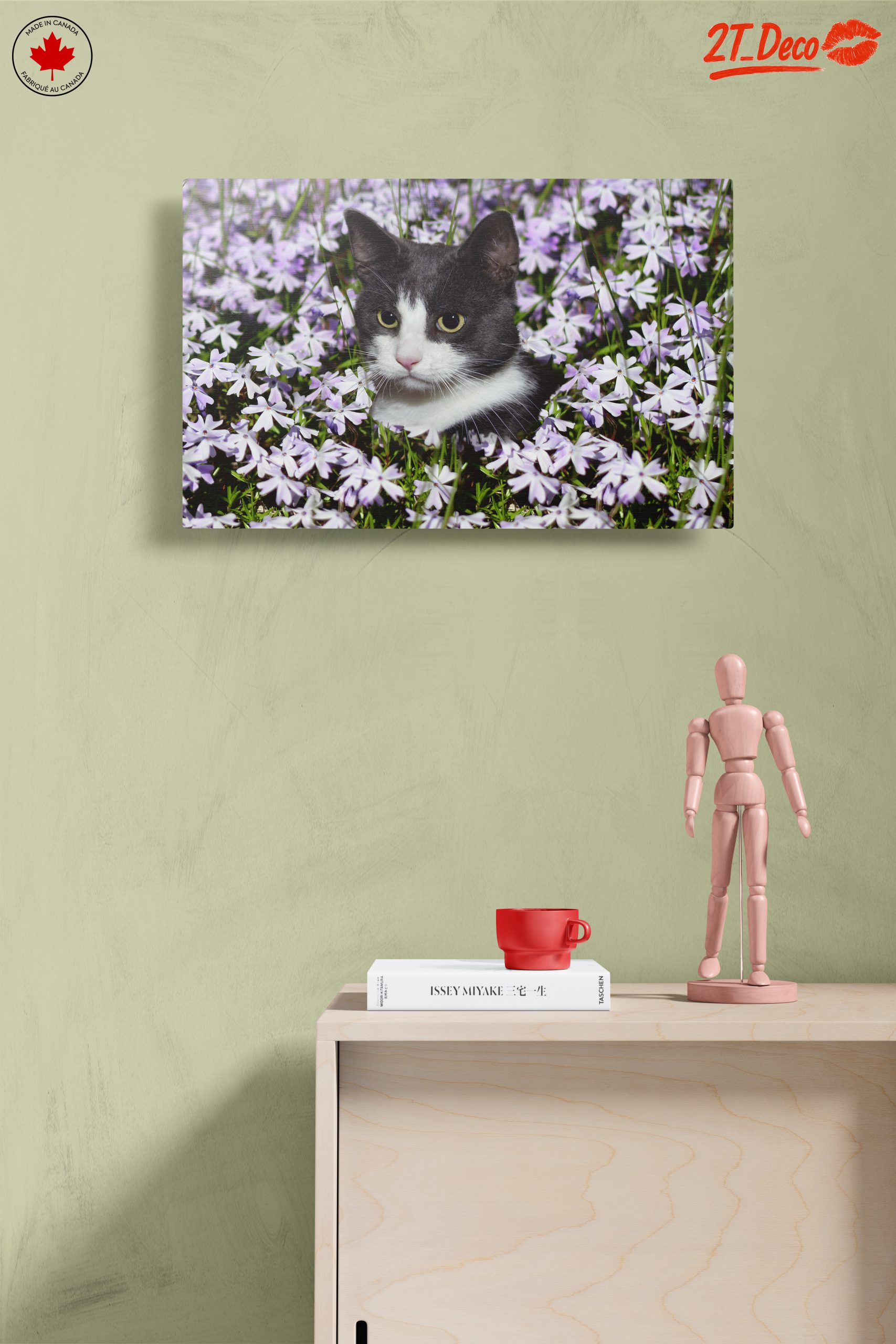 Cat Portrait Surrounded by Flowers - Image 14