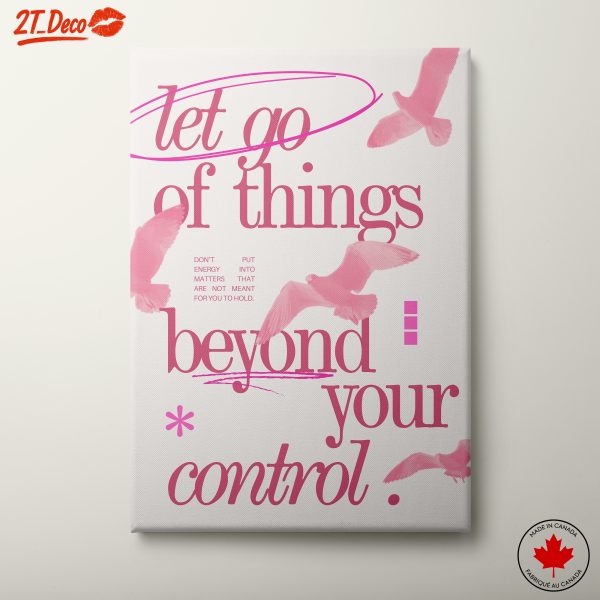 Let Go Inspirational Quote Art
