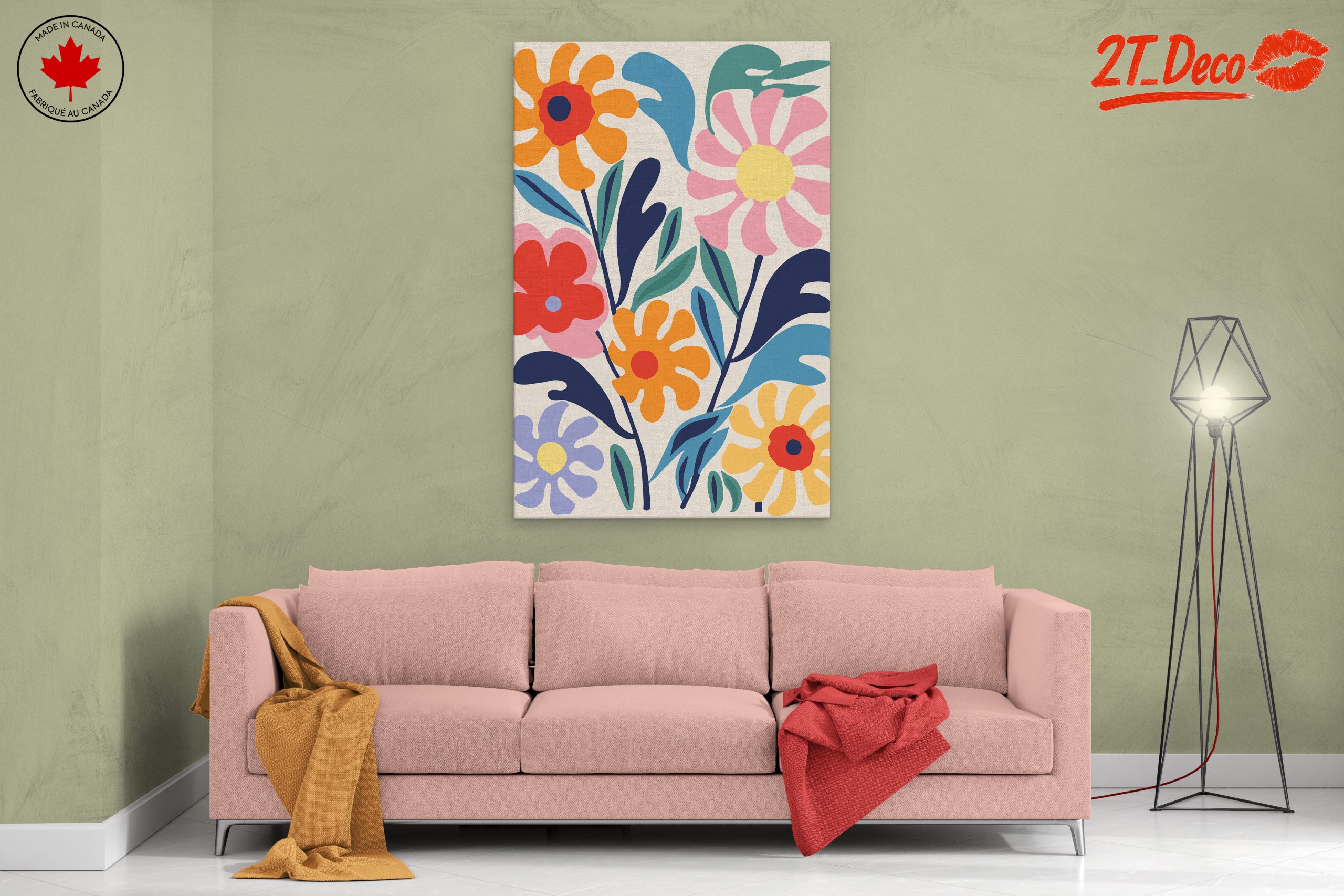 Colorful Floral Abstract Art 2 - Image 2