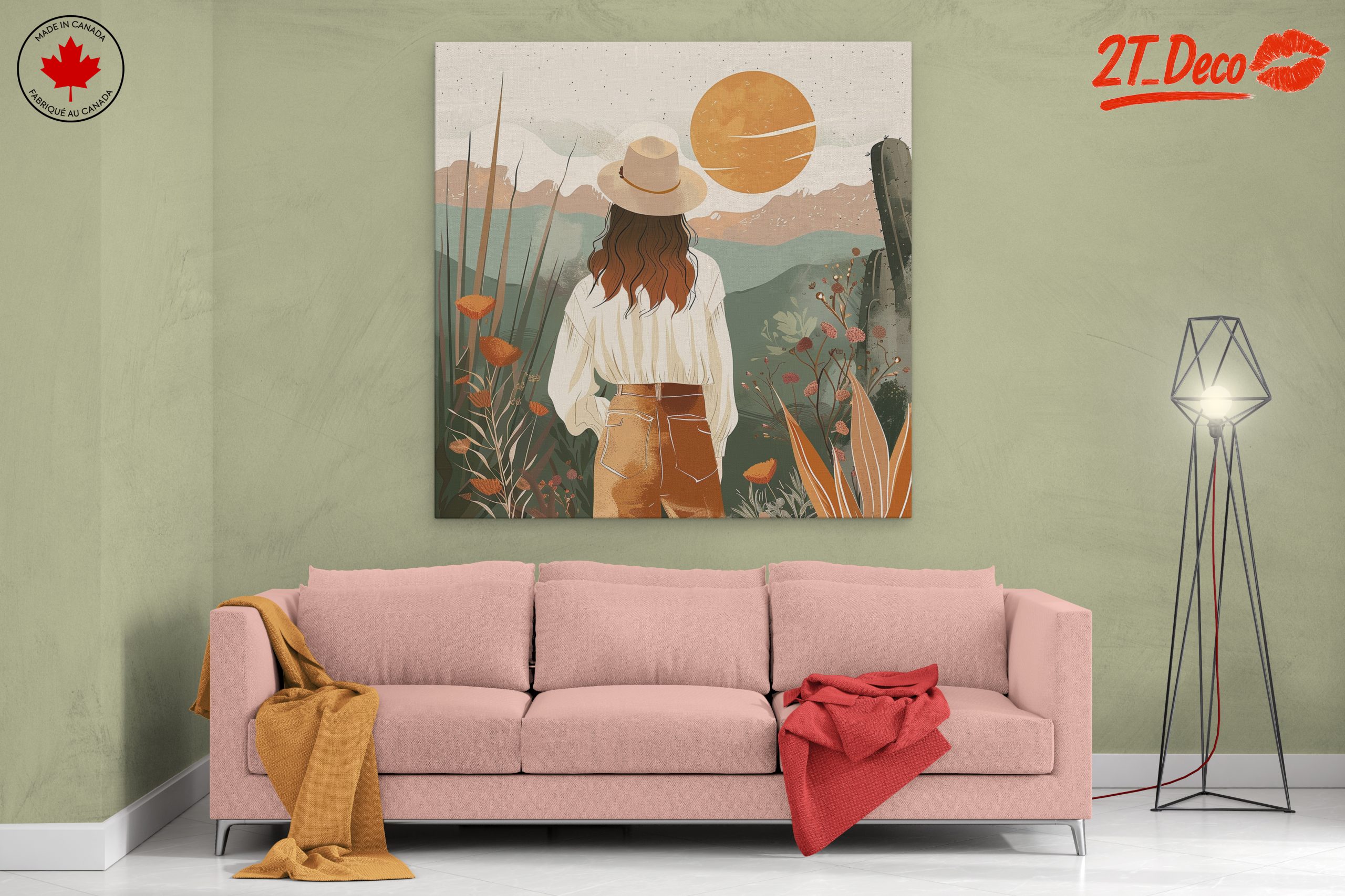 Bohemian Woman in Nature with Sunset - Image 2