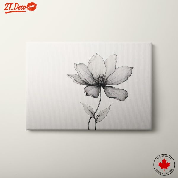 Elegant Botanical Abstract Flower Artwork