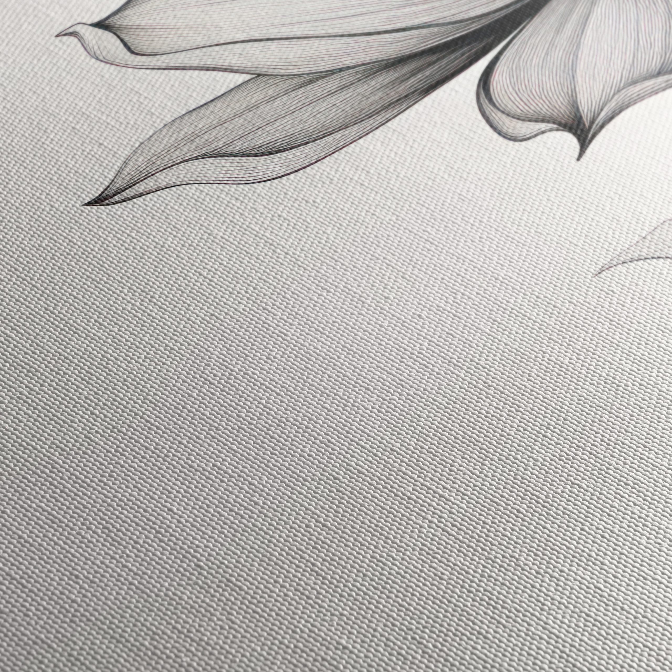 Elegant Botanical Abstract Flower Artwork - Image 5