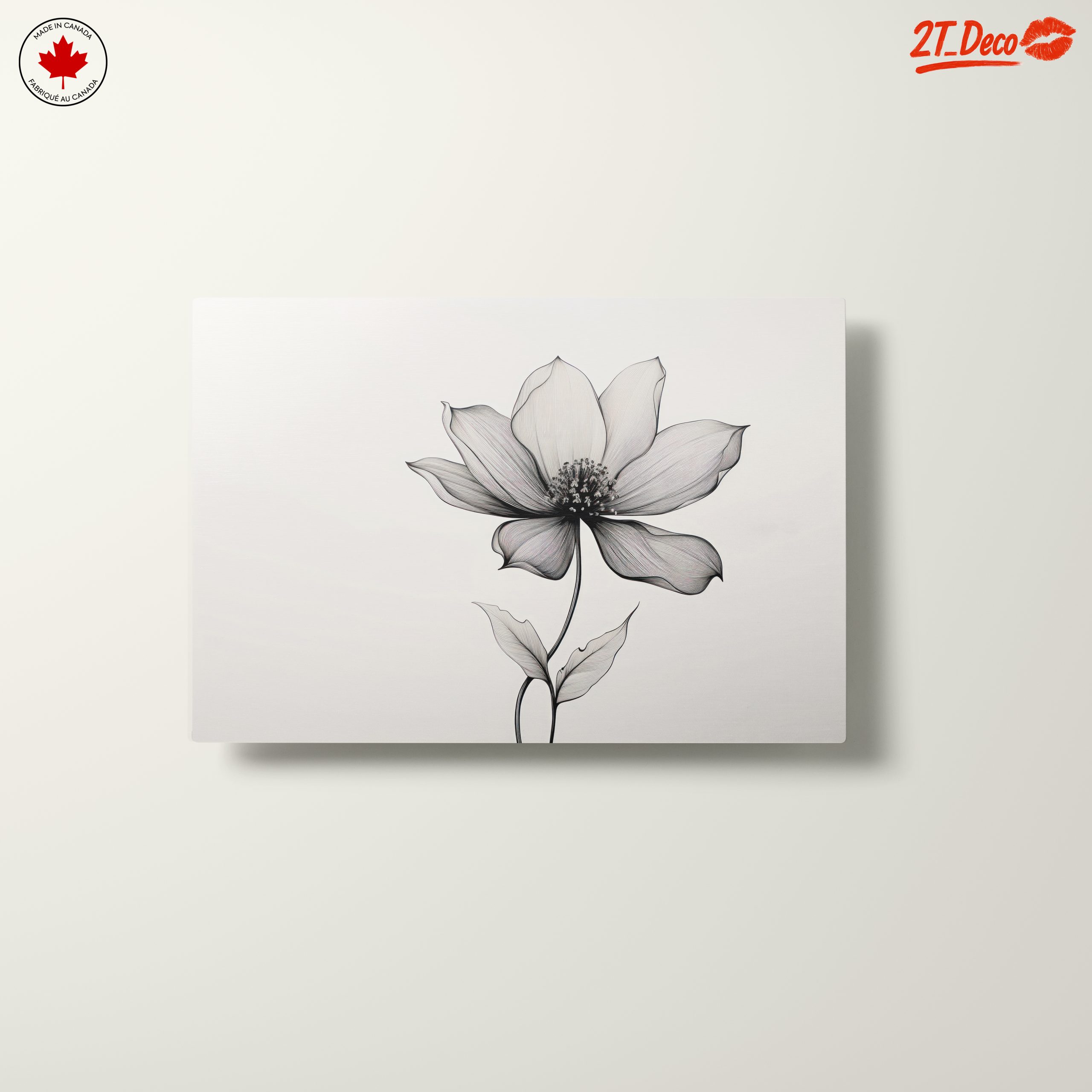 Elegant Botanical Abstract Flower Artwork - Image 10