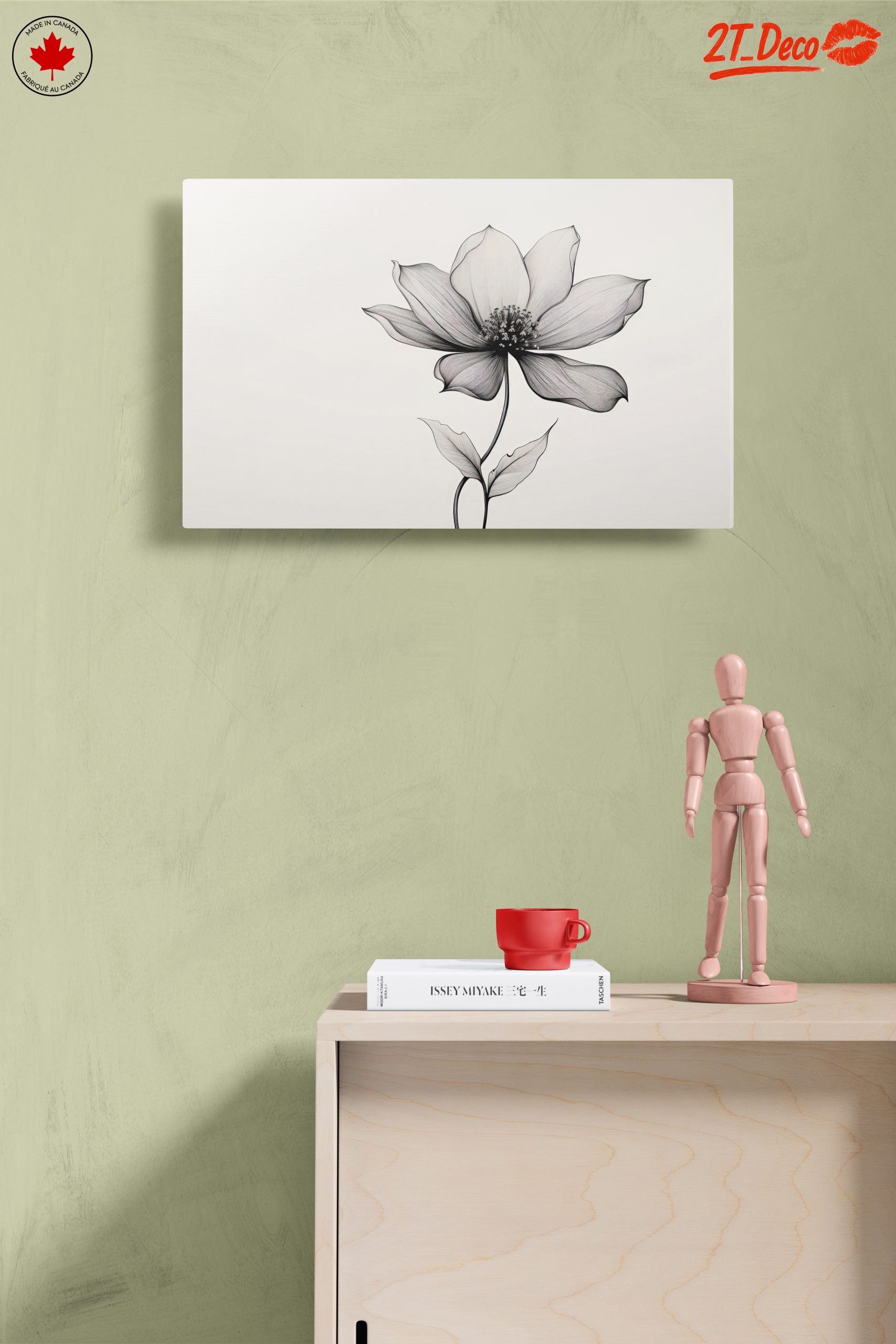 Elegant Botanical Abstract Flower Artwork - Image 14