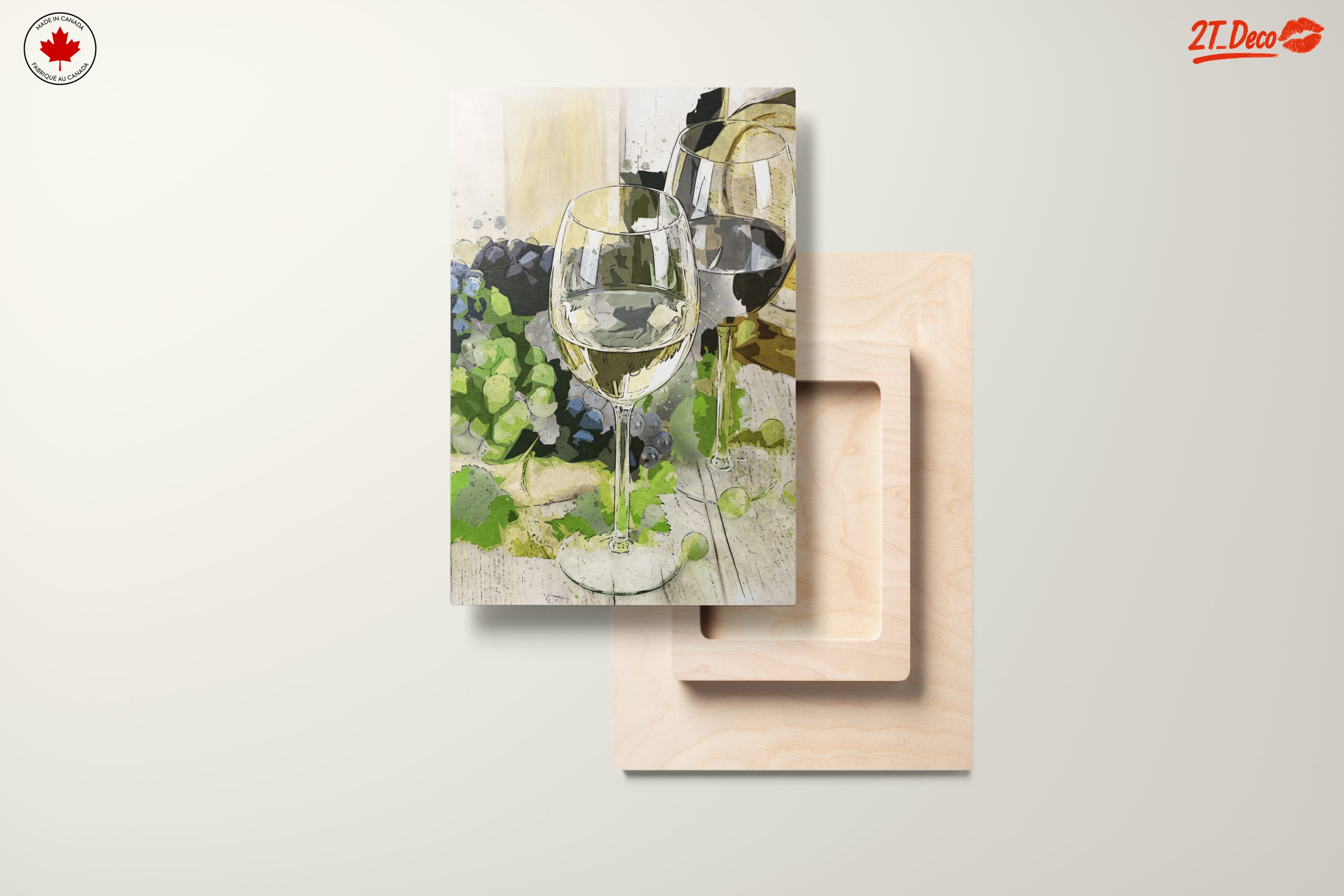 Elegant Wine Still Life with Grapes and Glasses - Image 11