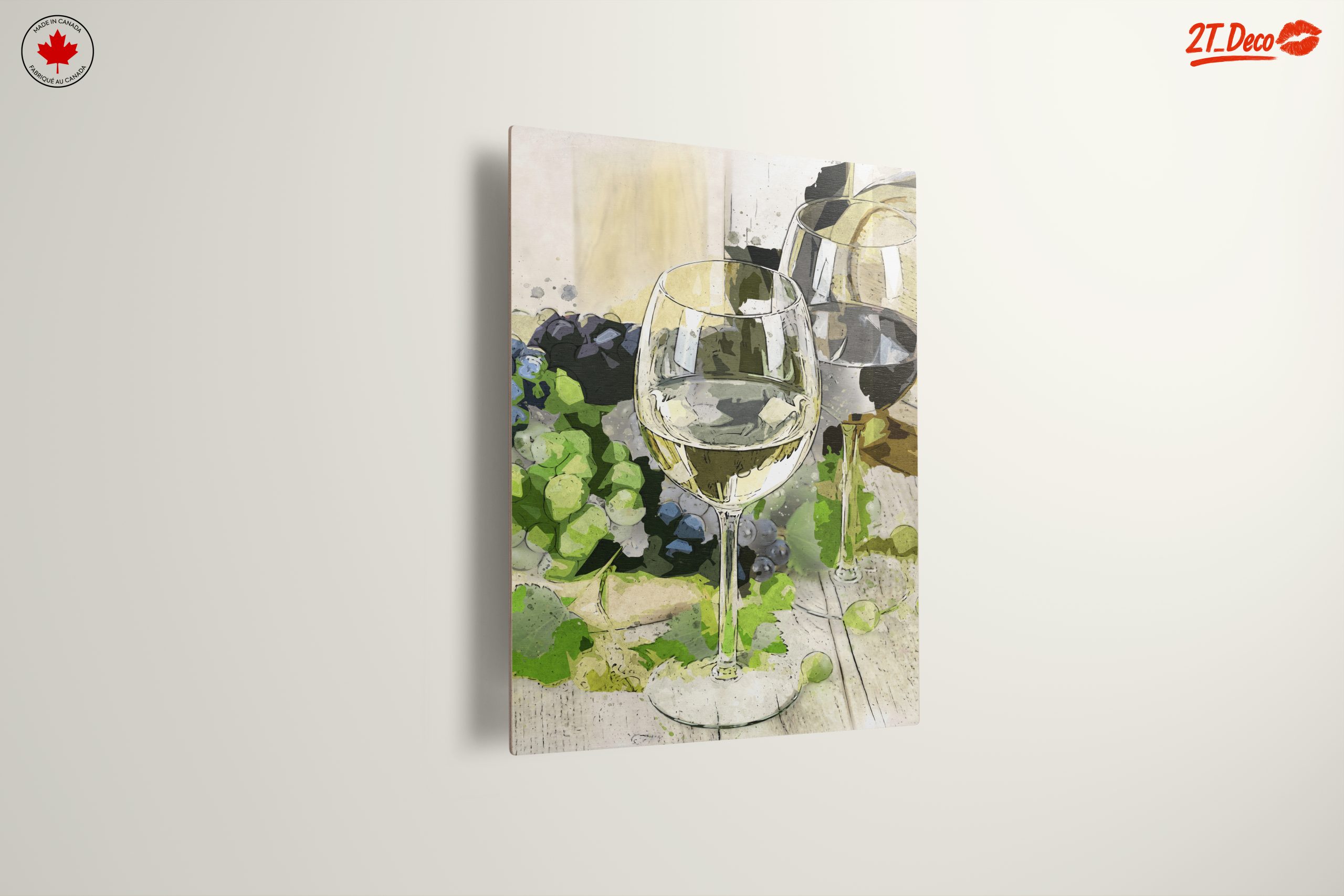 Elegant Wine Still Life with Grapes and Glasses - Image 13