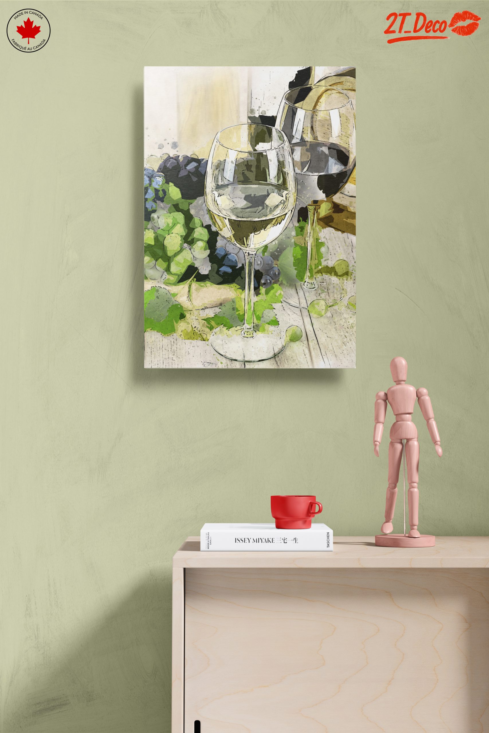Elegant Wine Still Life with Grapes and Glasses - Image 14