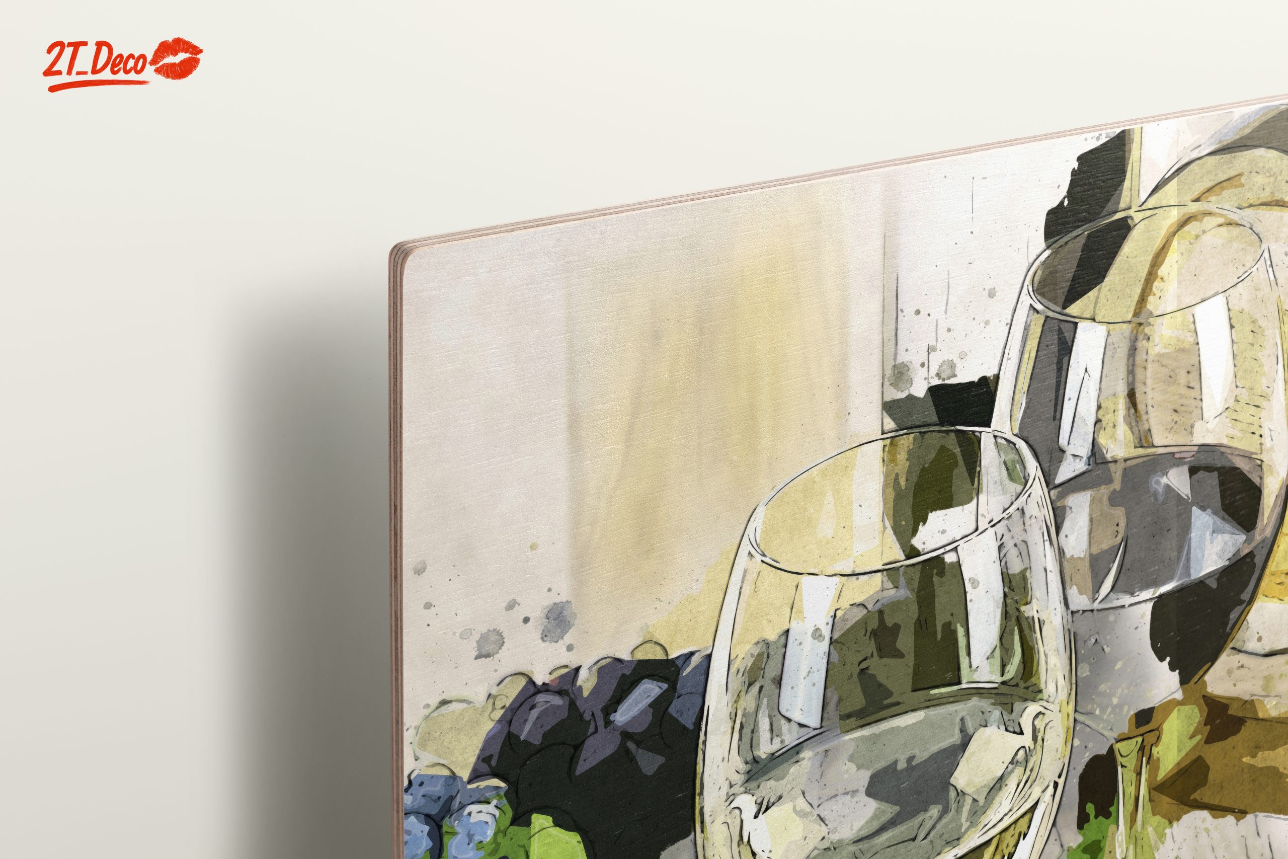 Elegant Wine Still Life with Grapes and Glasses - Image 15