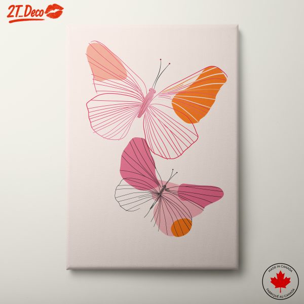 Colorful Butterfly Line Art