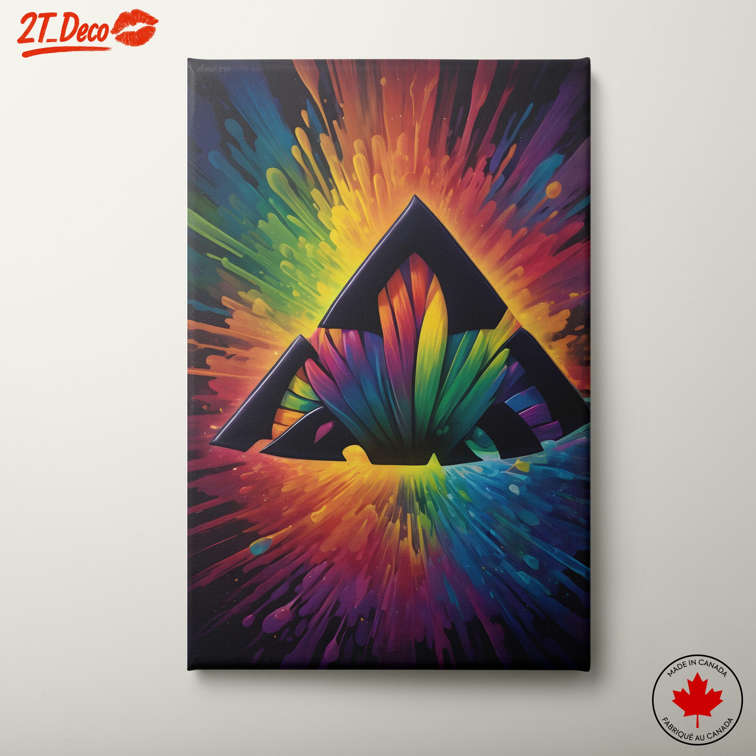 Vibrant Colorful Abstract Design Art