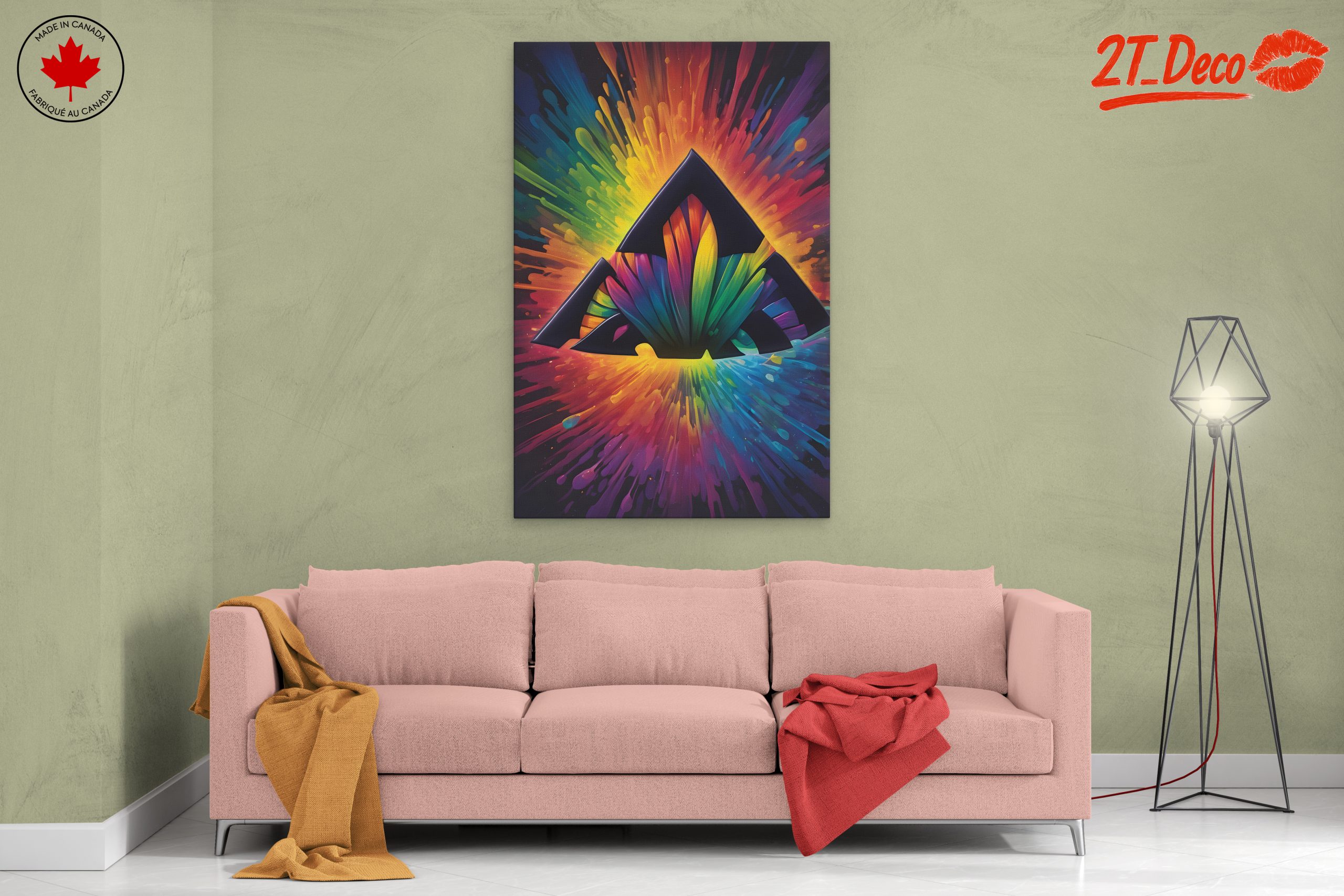Vibrant Colorful Abstract Design Art - Image 2