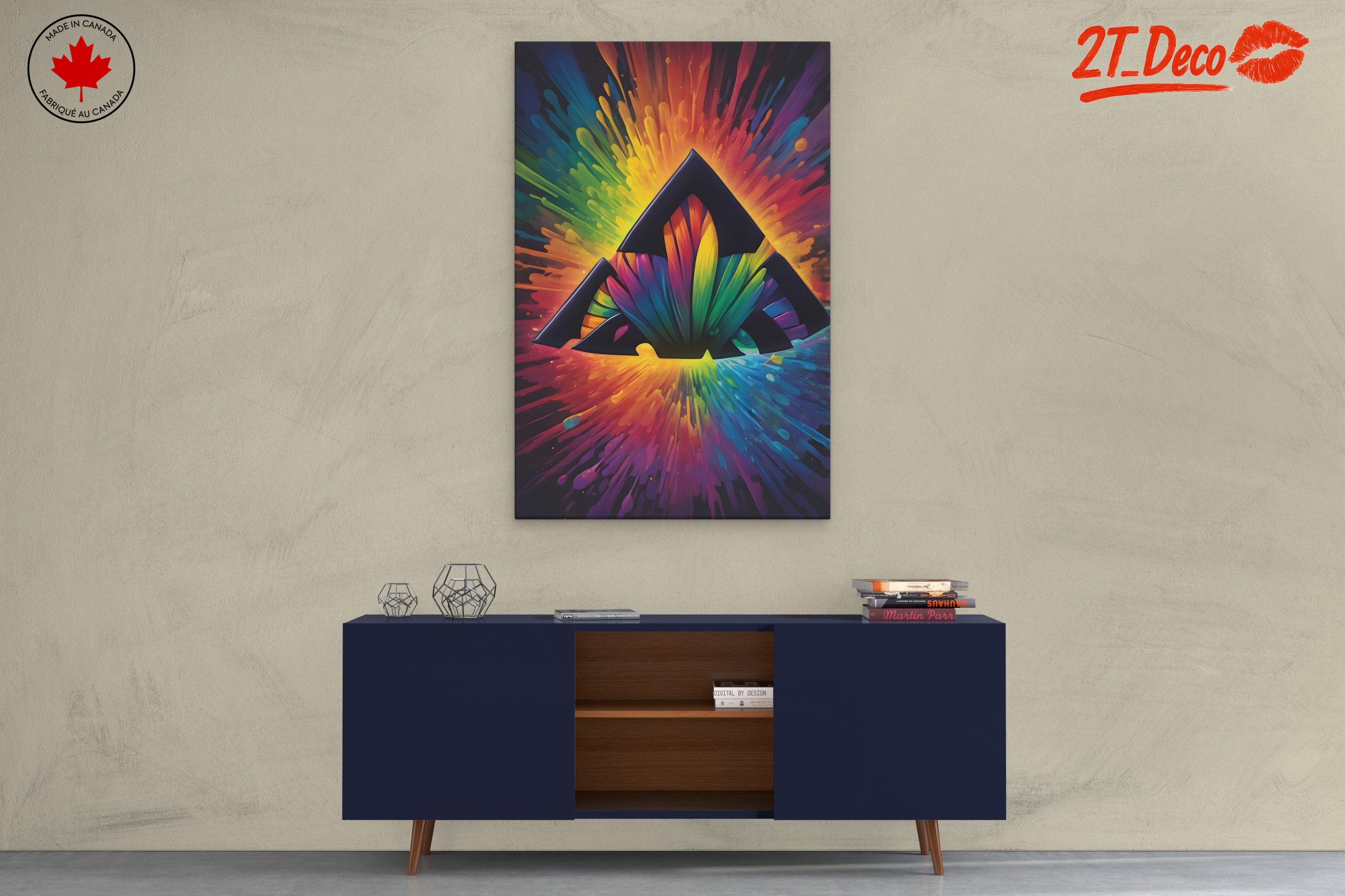 Vibrant Colorful Abstract Design Art - Image 3