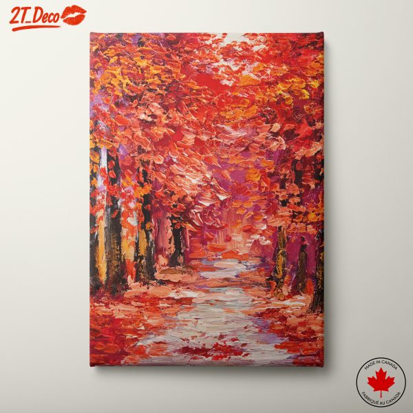 Vibrant Autumn Pathway Through Nature