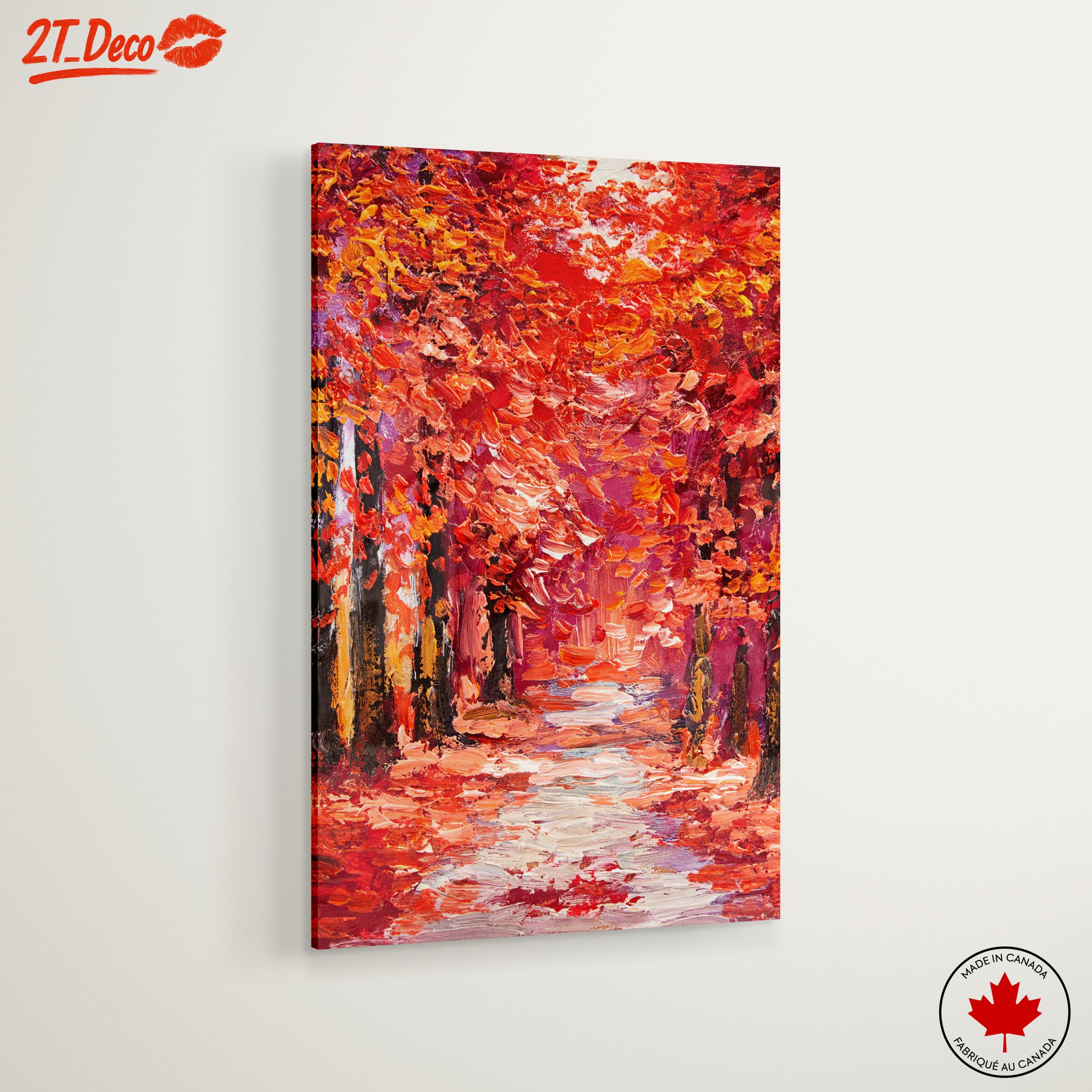 Vibrant Autumn Pathway Through Nature - Image 6