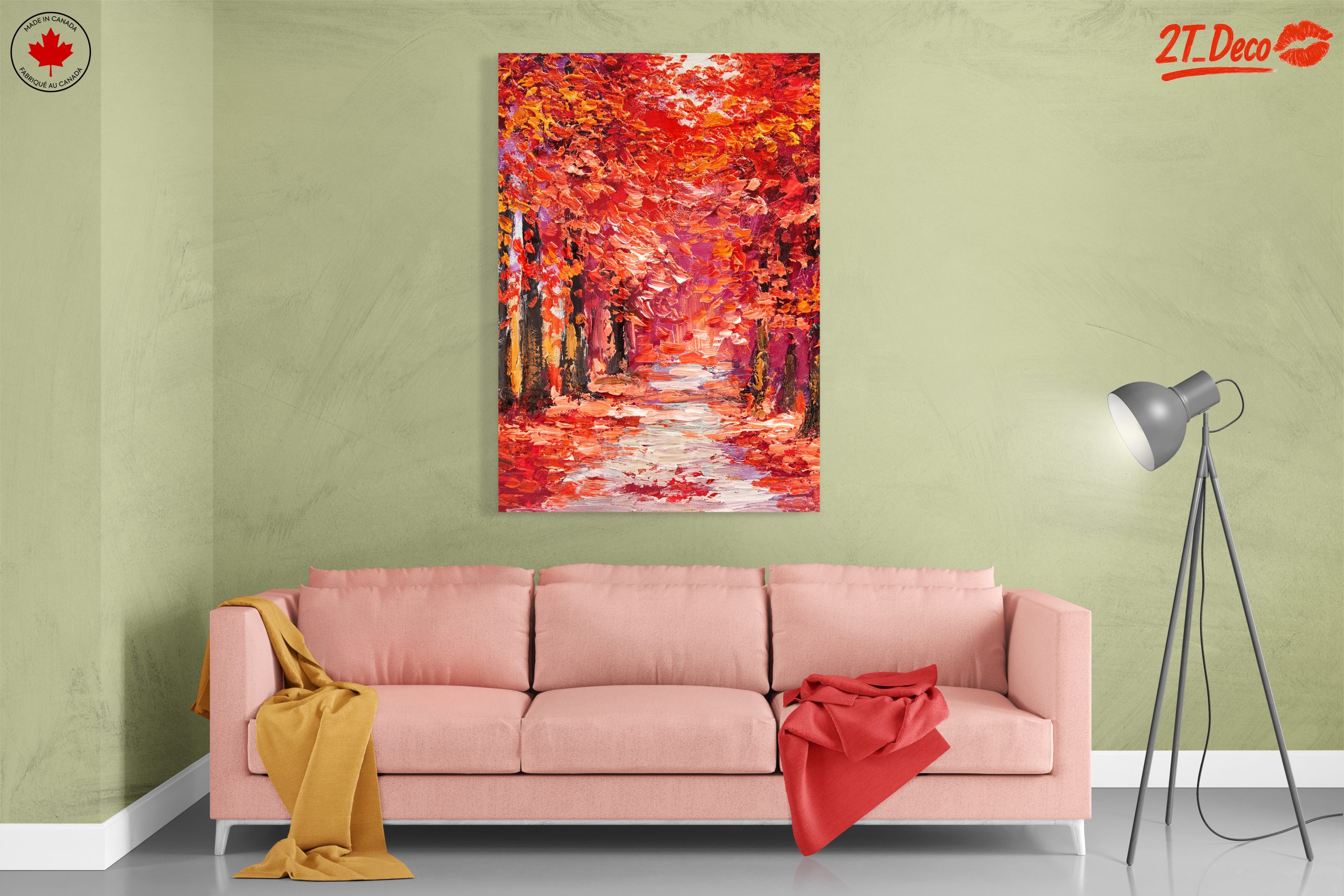 Vibrant Autumn Pathway Through Nature - Image 7
