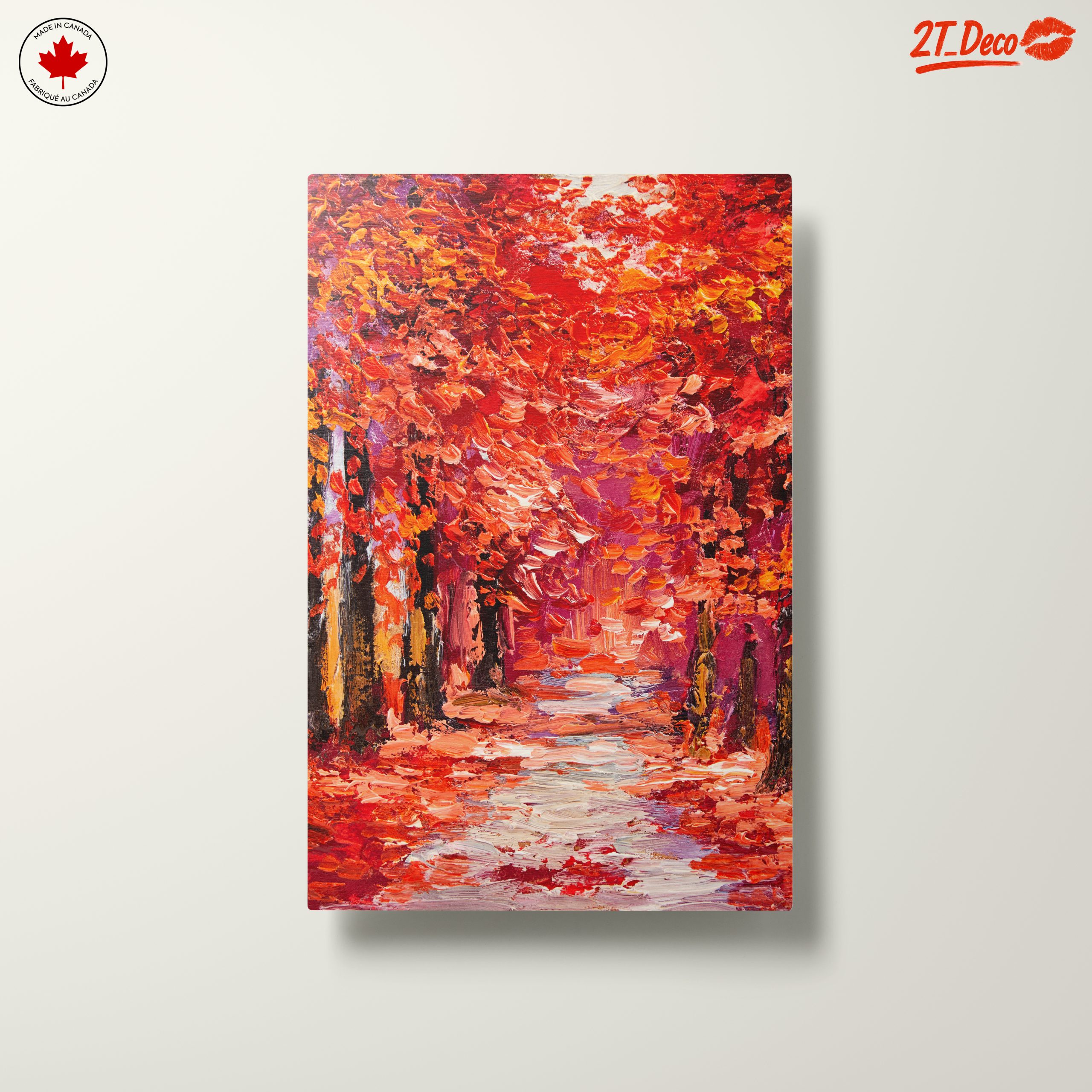 Vibrant Autumn Pathway Through Nature - Image 10