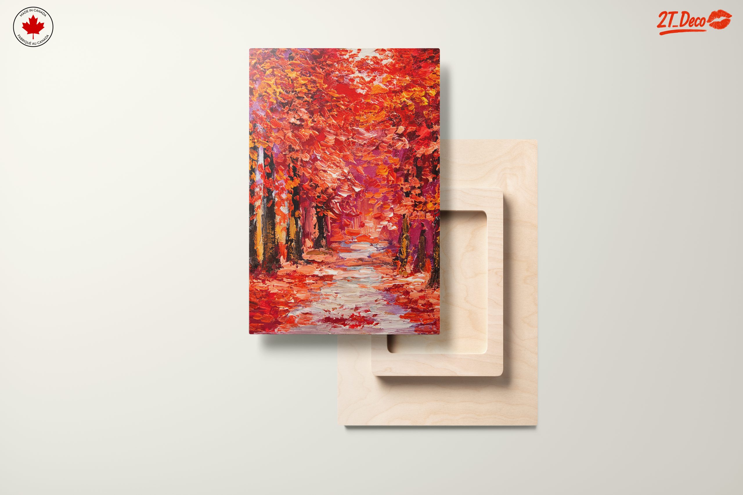 Vibrant Autumn Pathway Through Nature - Image 11