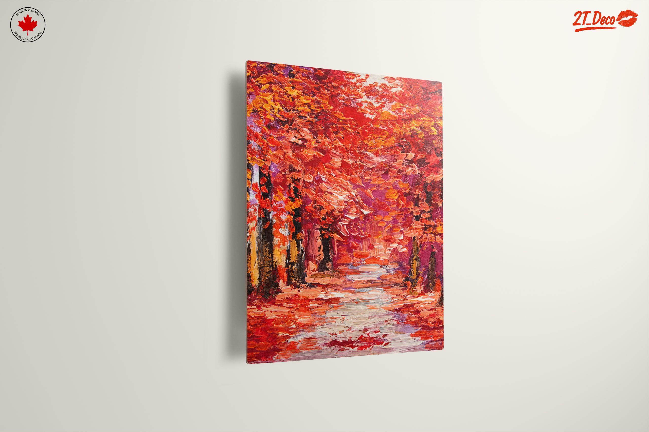 Vibrant Autumn Pathway Through Nature - Image 13