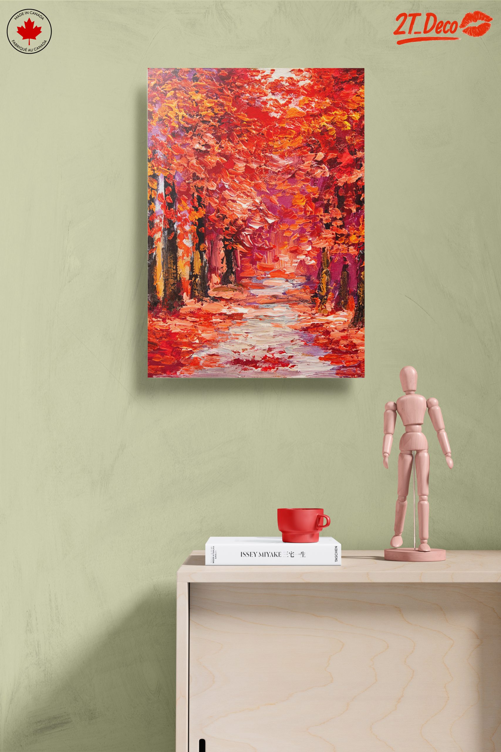 Vibrant Autumn Pathway Through Nature - Image 14