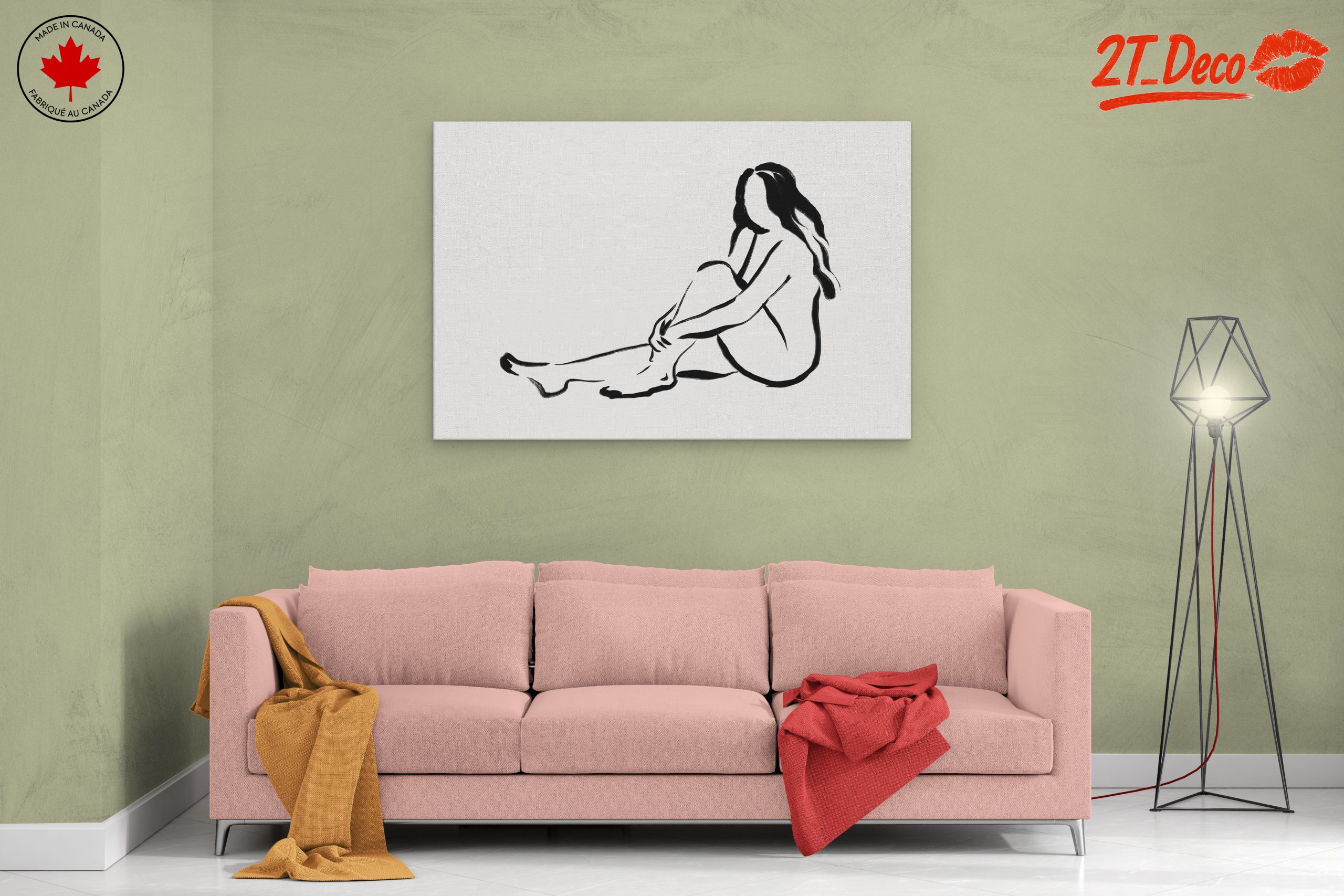 Minimalist Female Figure Art for Modern Decor - Image 2