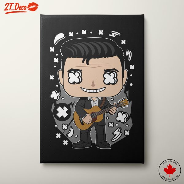 Cute Cartoon Character with Guitar