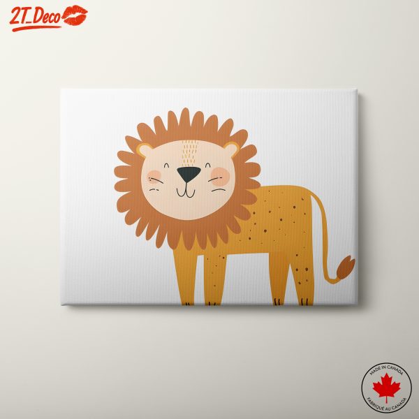 Cute Cartoon Lion Character Art