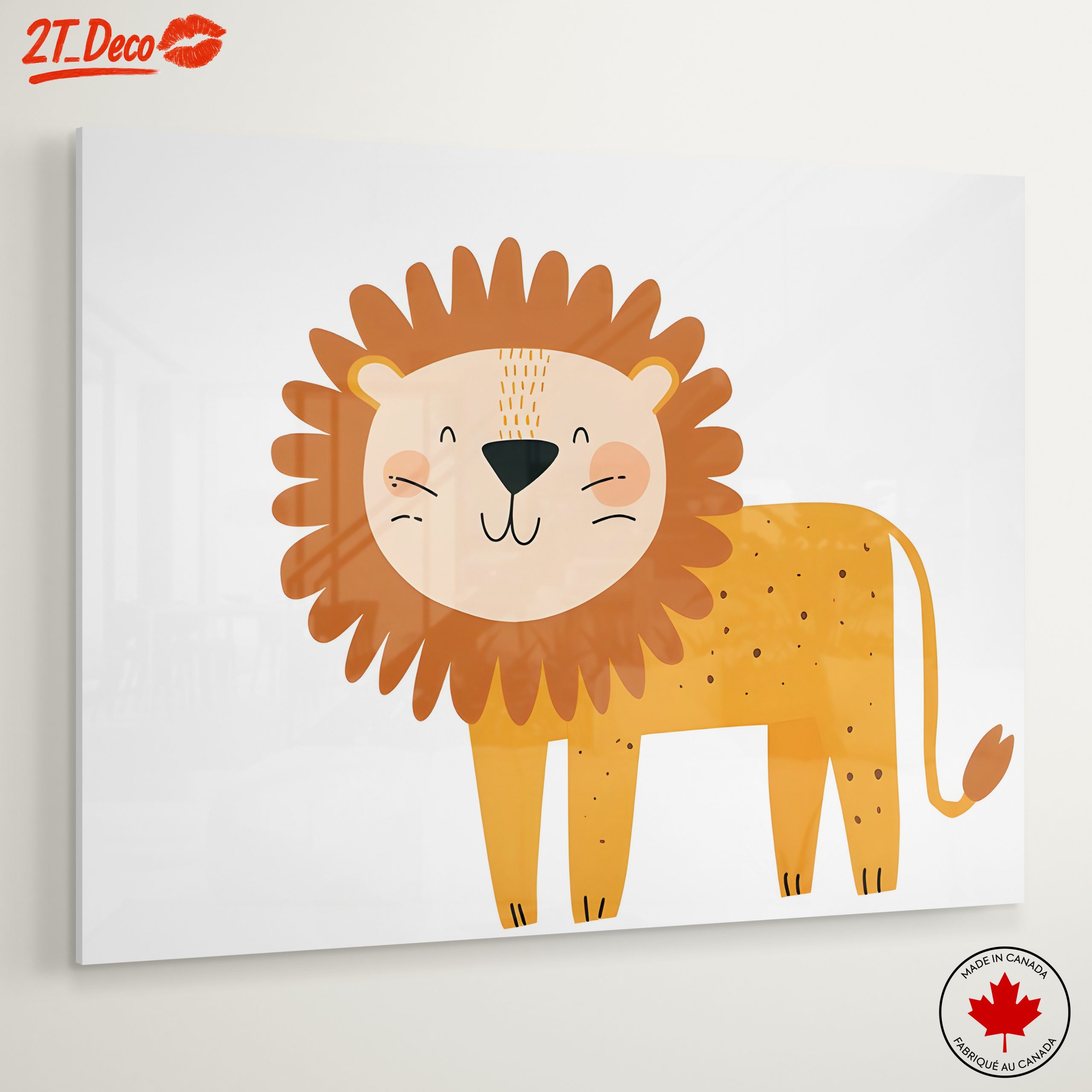 Cute Cartoon Lion Character Art - Image 6
