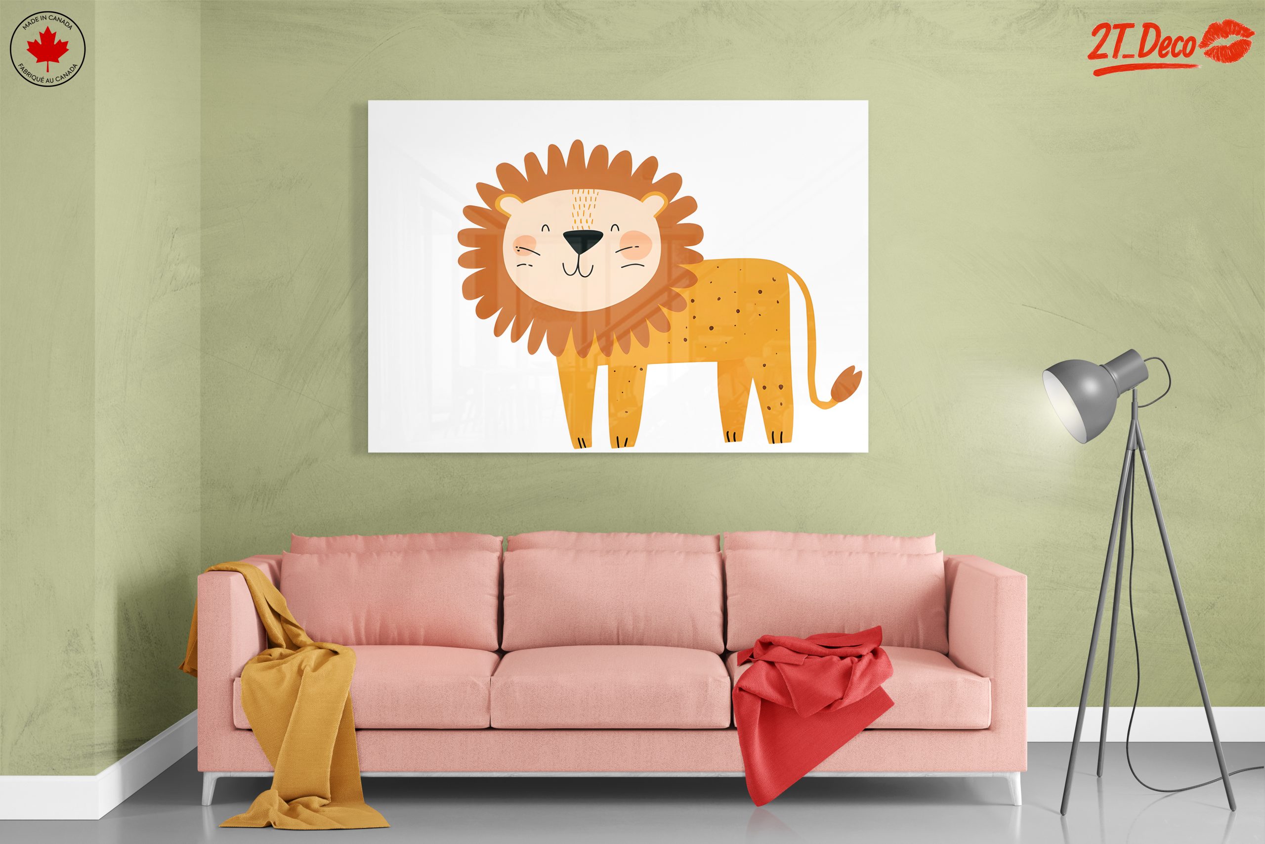 Cute Cartoon Lion Character Art - Image 7