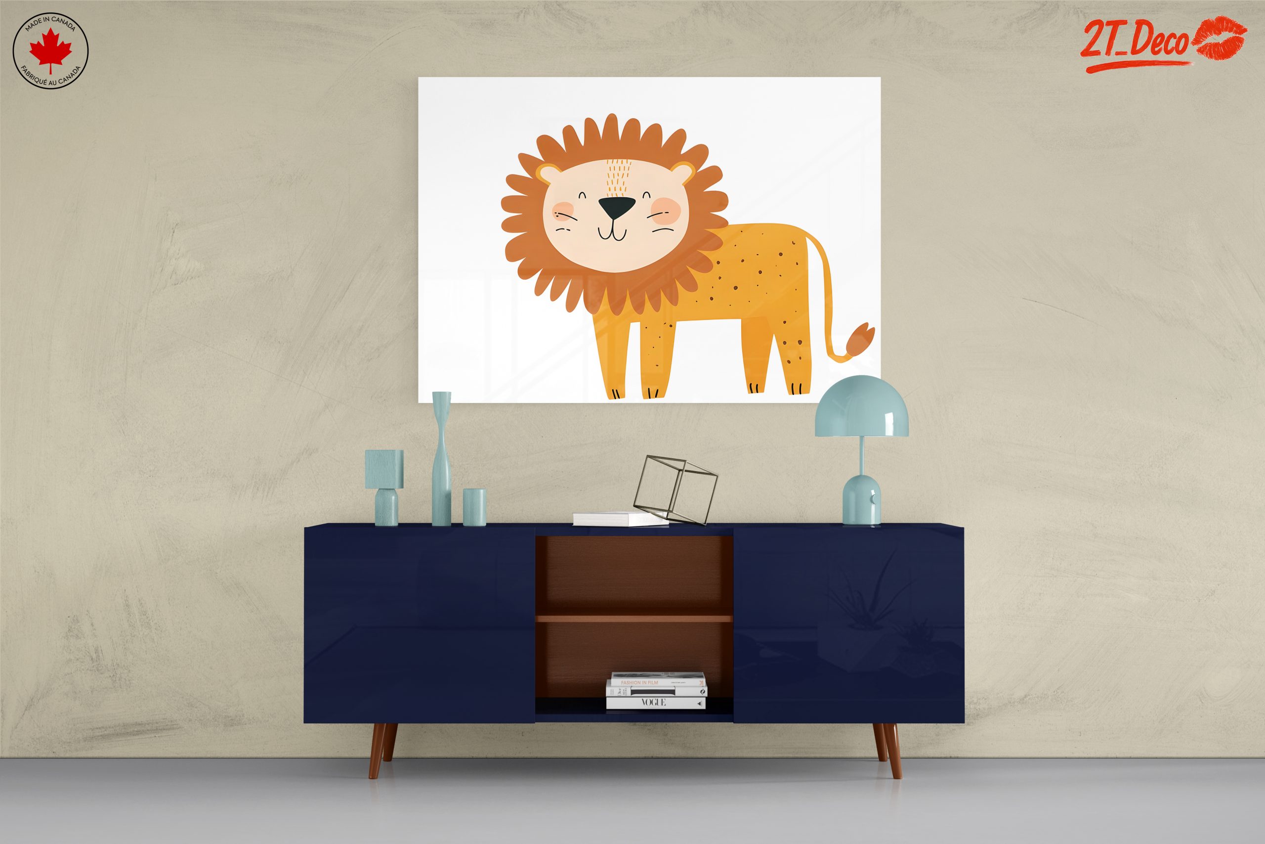 Cute Cartoon Lion Character Art - Image 8