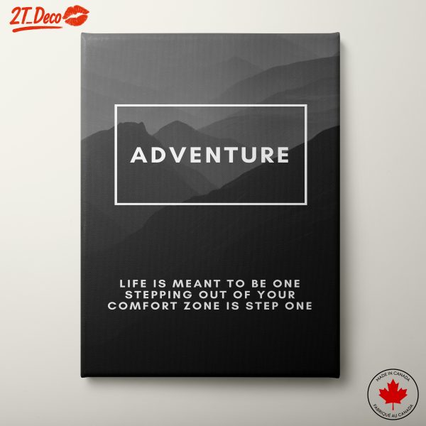 Adventure Motivational Quote Artwork