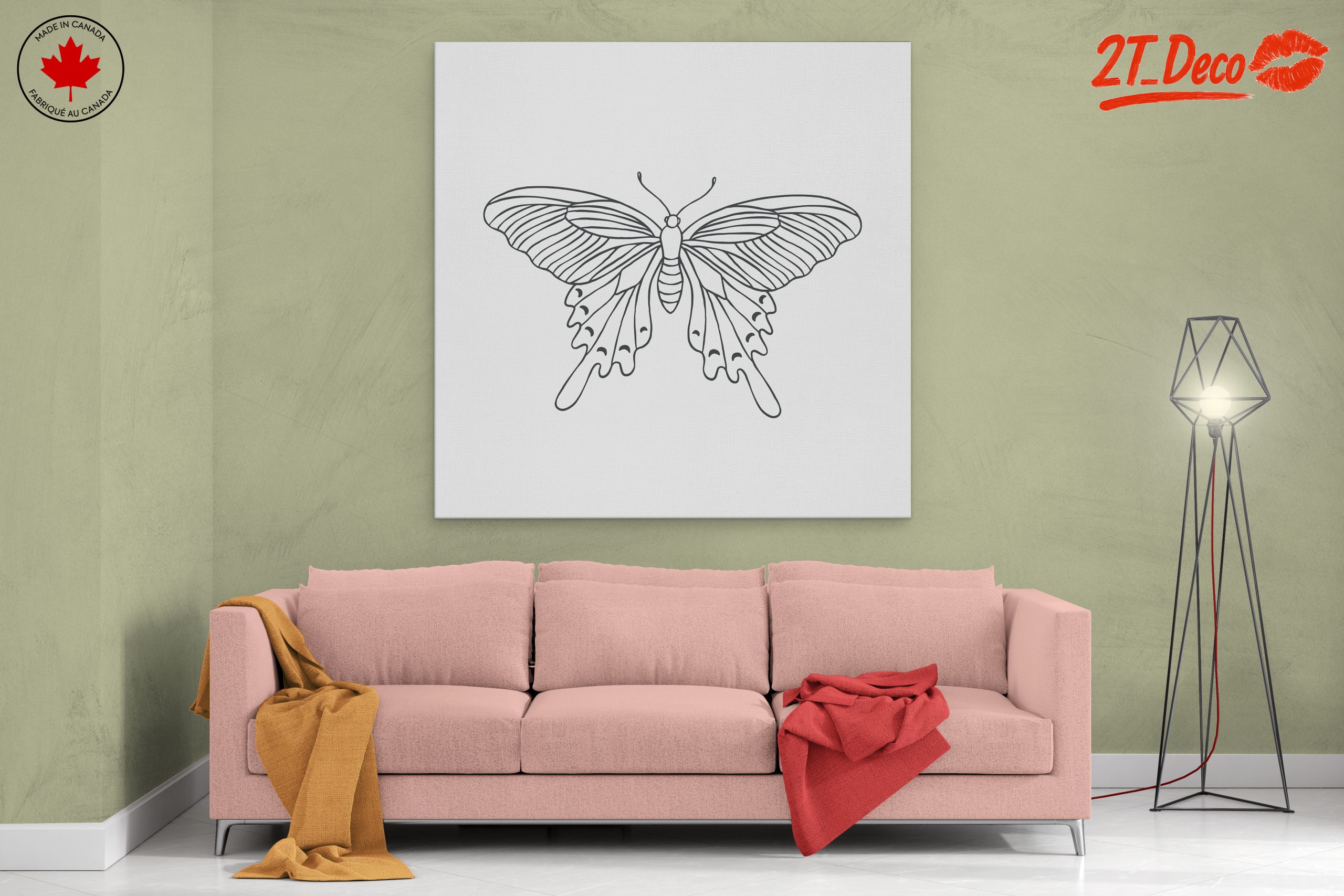 Intricate Butterfly Line Art Design - Image 2