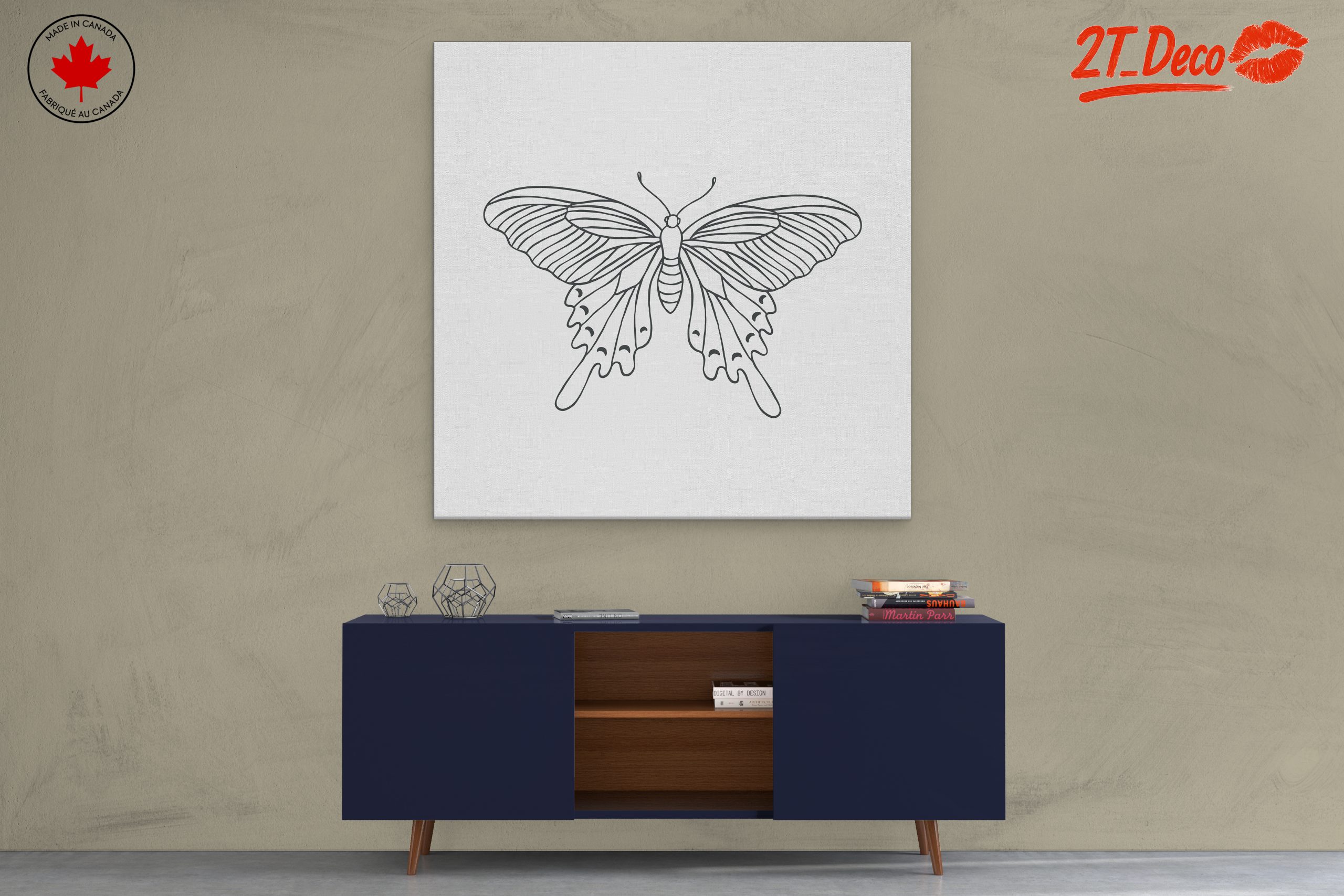 Intricate Butterfly Line Art Design - Image 3