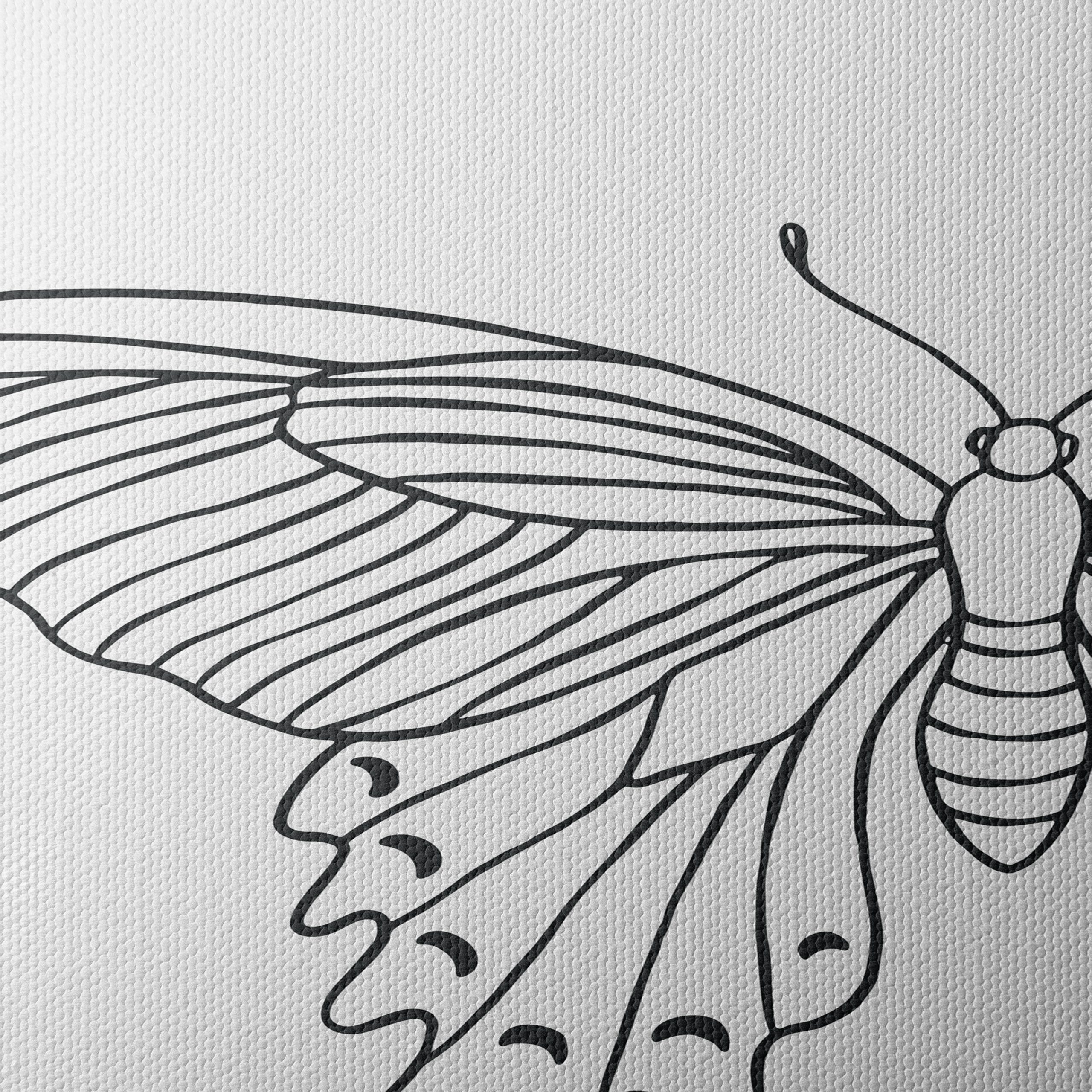 Intricate Butterfly Line Art Design - Image 4