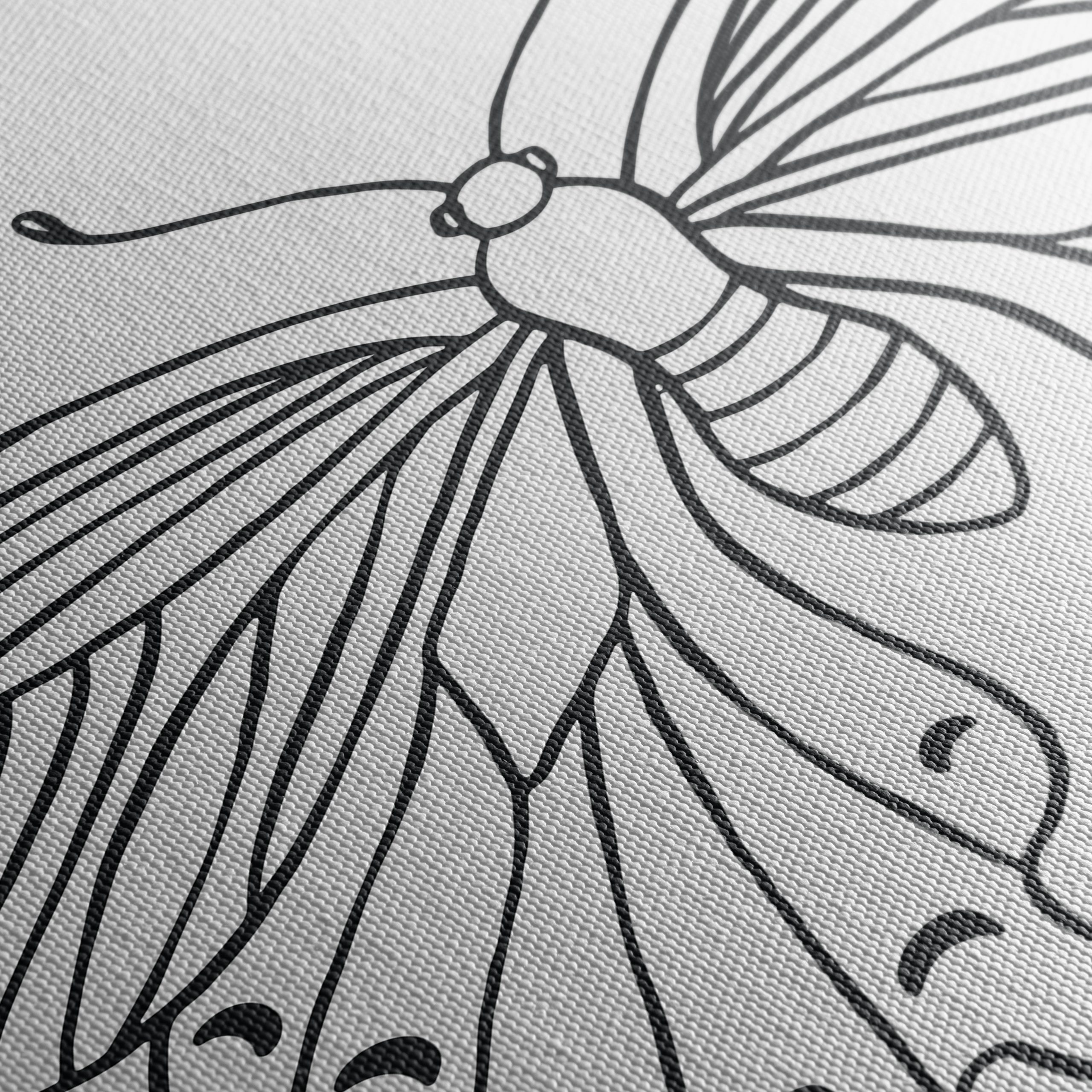 Intricate Butterfly Line Art Design - Image 5