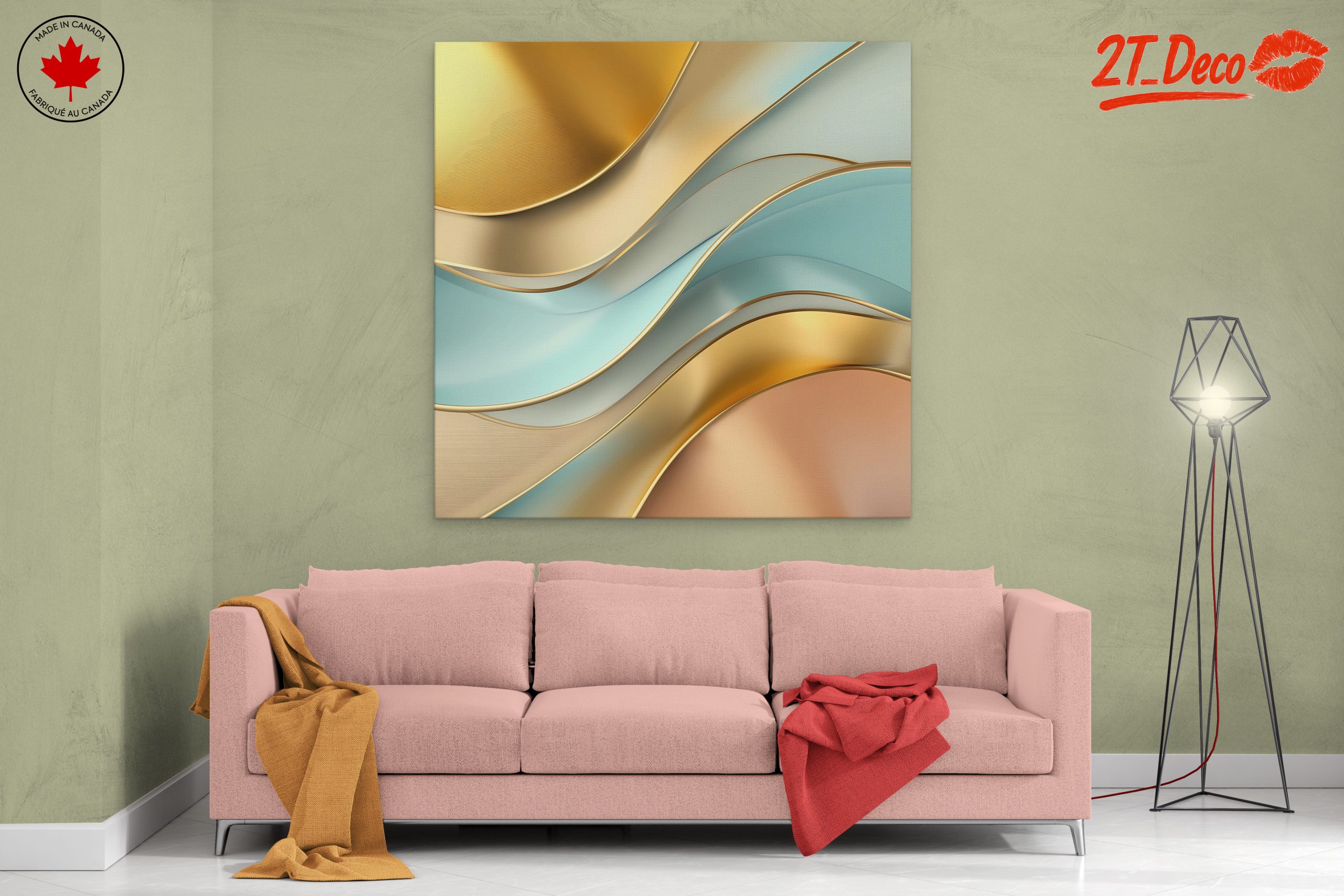 Flowing Abstract Shapes in Soft Tones - Image 2
