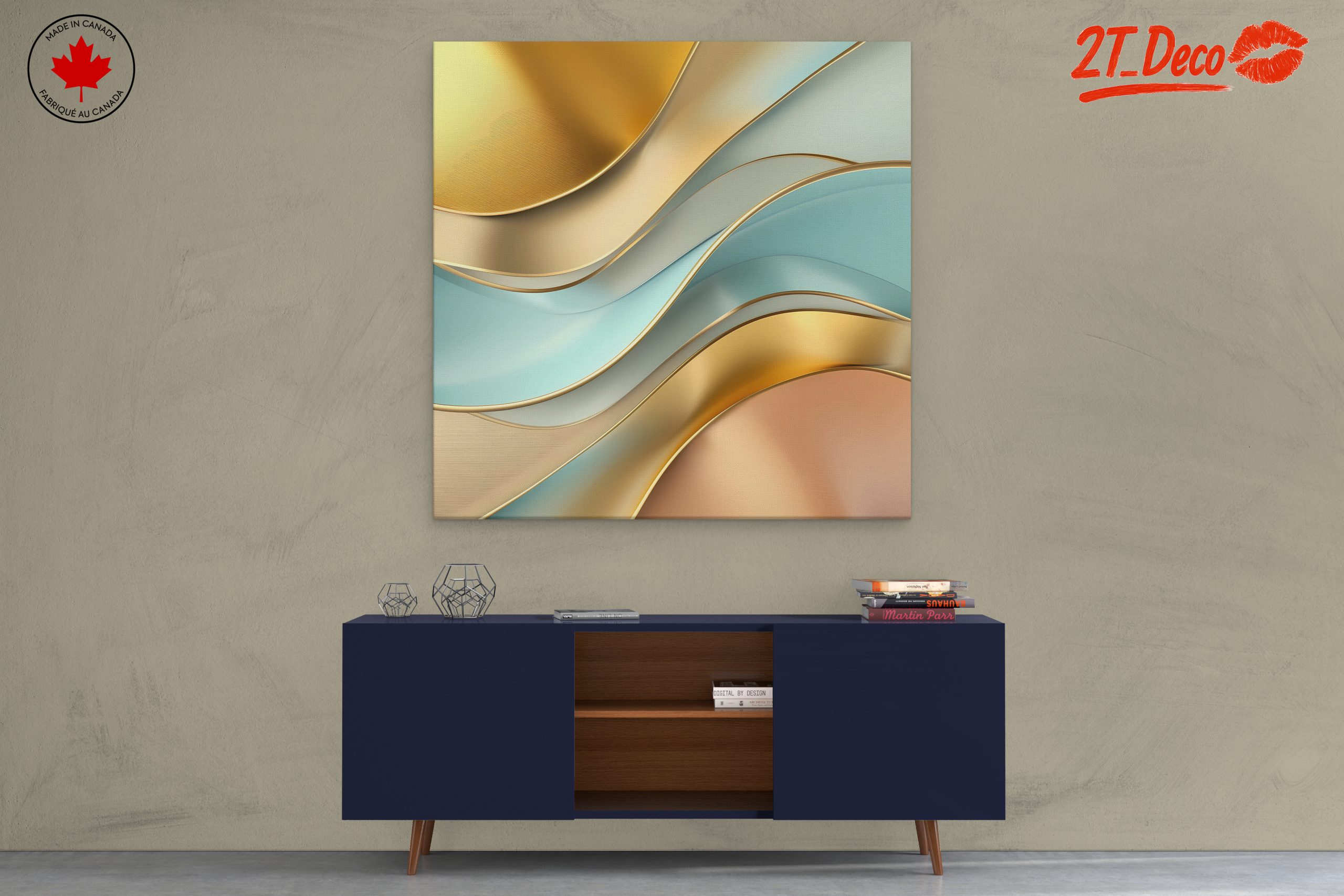 Flowing Abstract Shapes in Soft Tones - Image 3