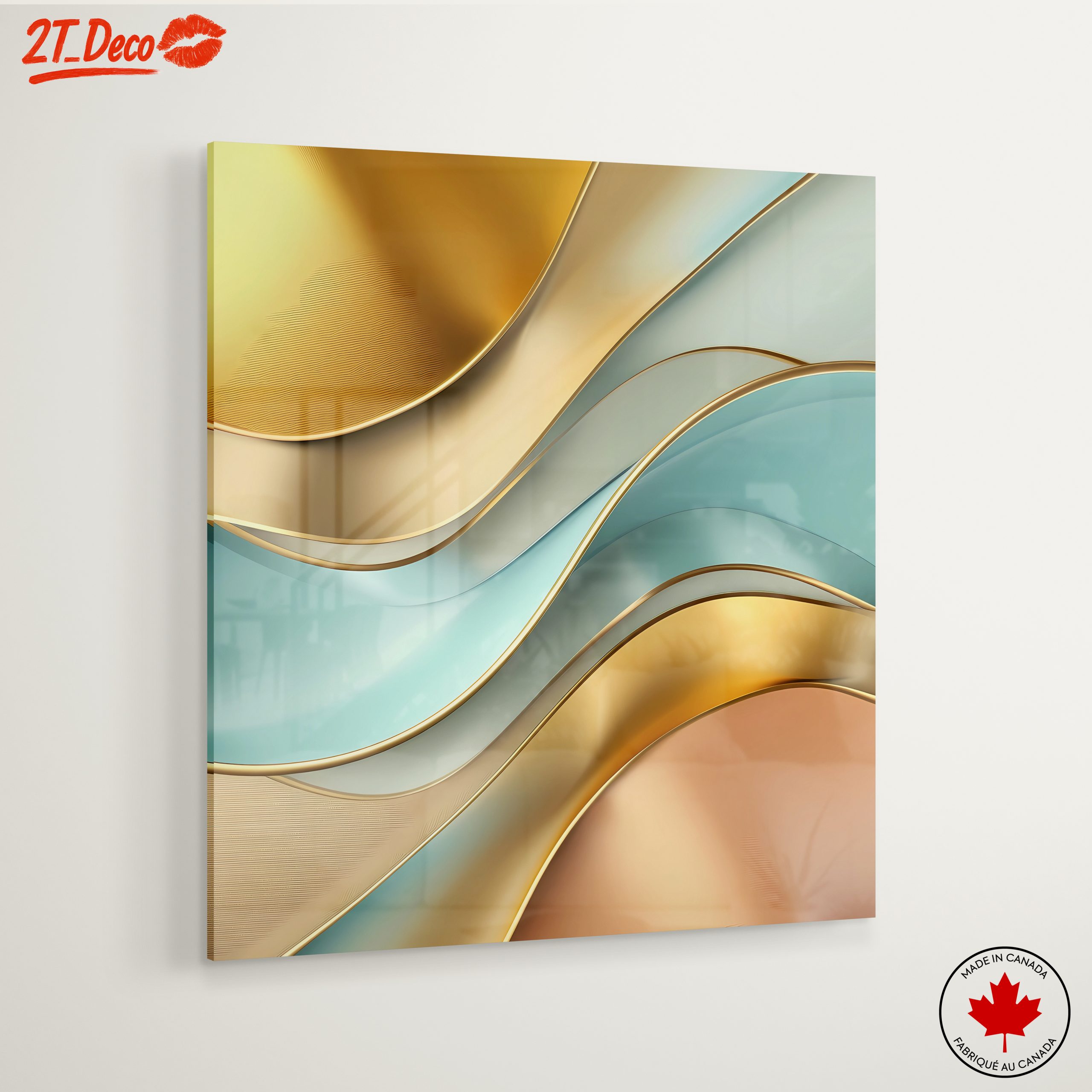 Flowing Abstract Shapes in Soft Tones - Image 6
